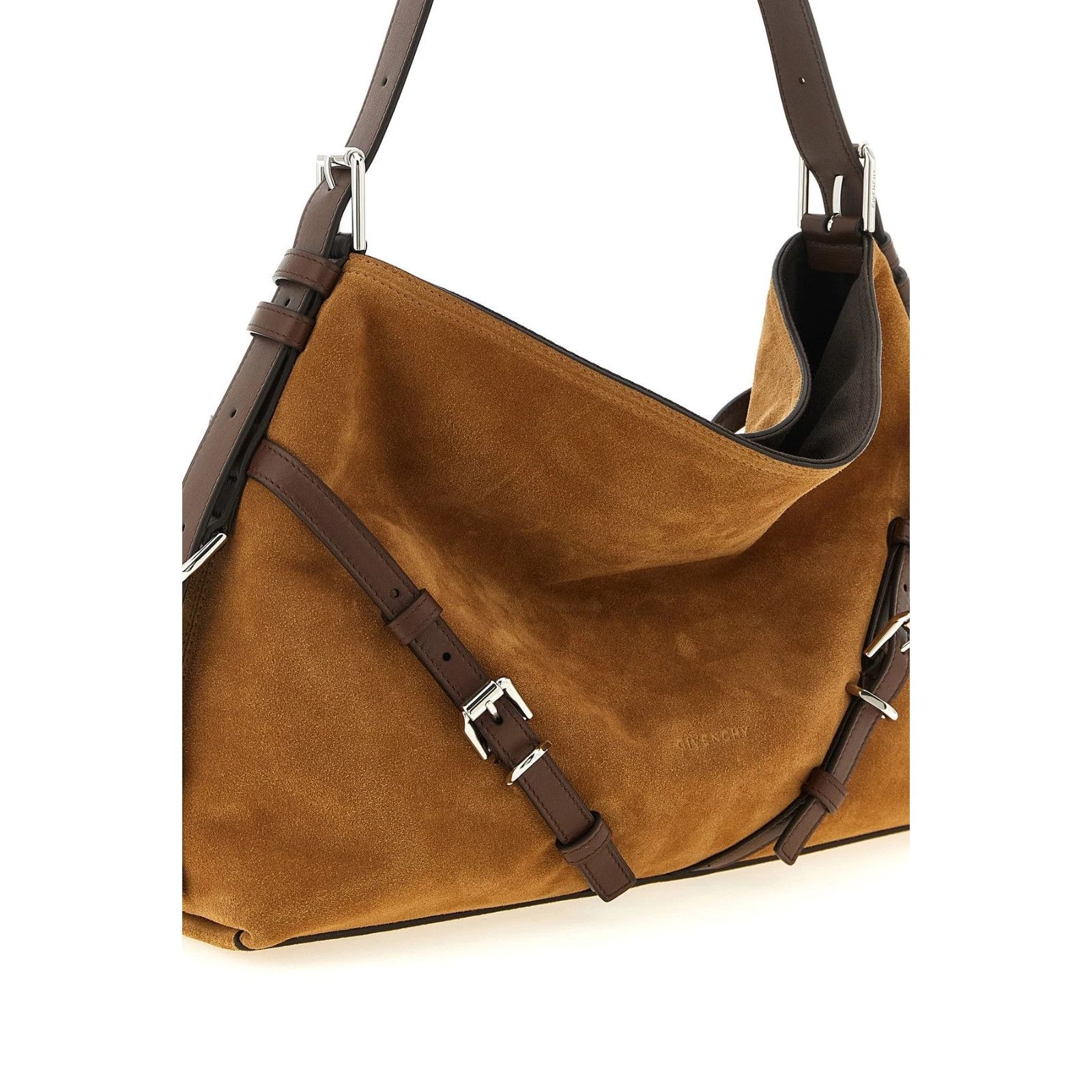 Givenchy GIVENCHY Medium Voyou Brown Suede Shoulder Bag New And Authe Size ONE SIZE - 3 Thumbnail