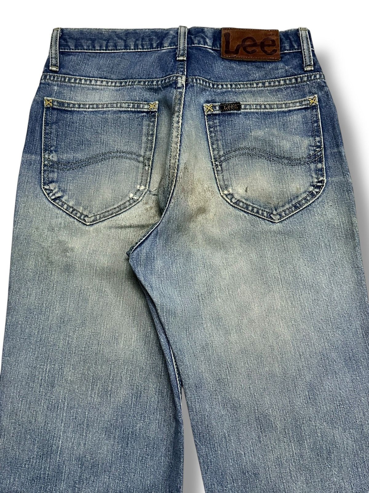 Lee Lee Rider Vintage Distressed Jean Straight Loose Style Faded Size US 28 / EU 44 - 6 Thumbnail