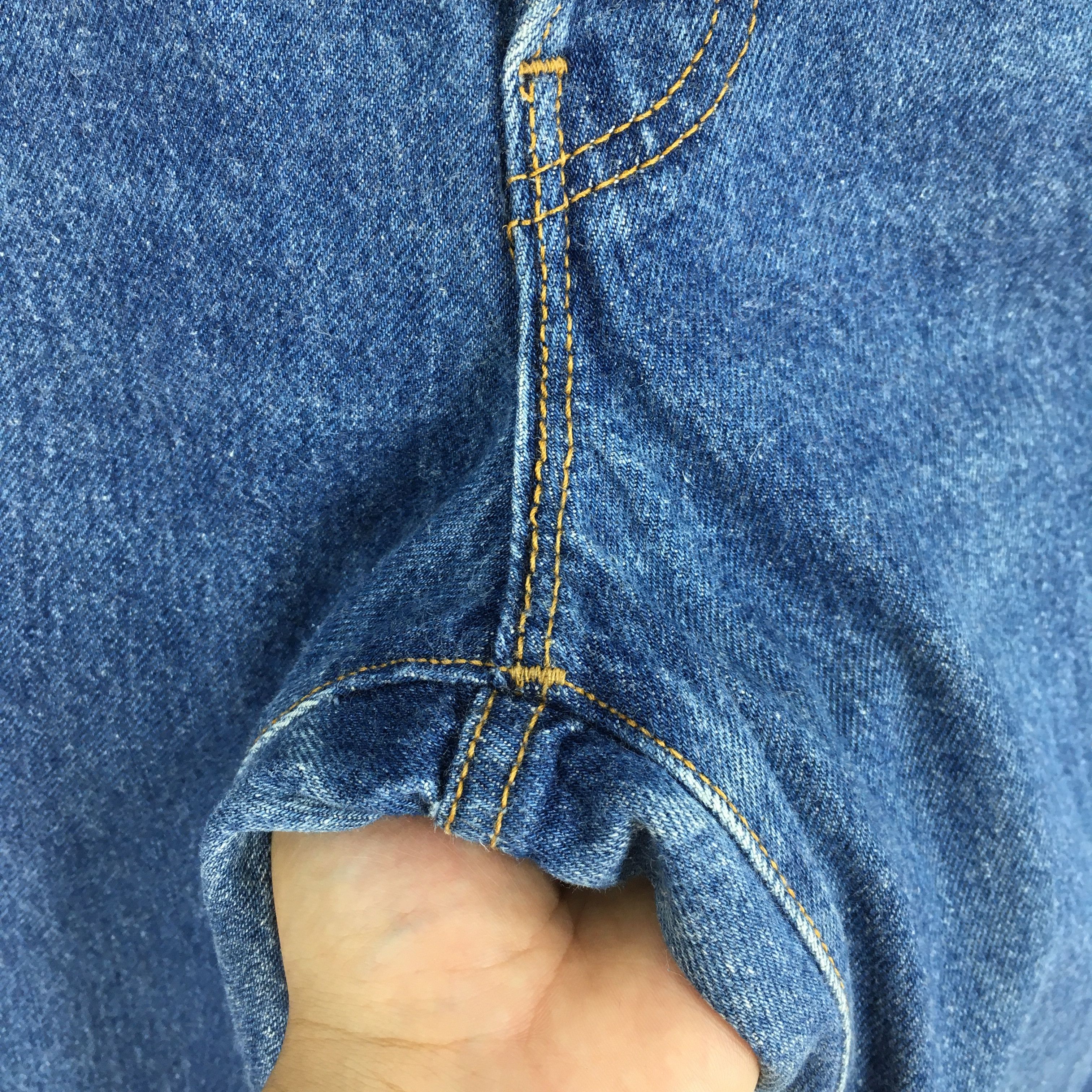 Levi's Size 24x31 Vintage 90s Levi's 501 Faded Blue Jeans S762 Size 24" / US 00 / IT 34 - 7 Thumbnail