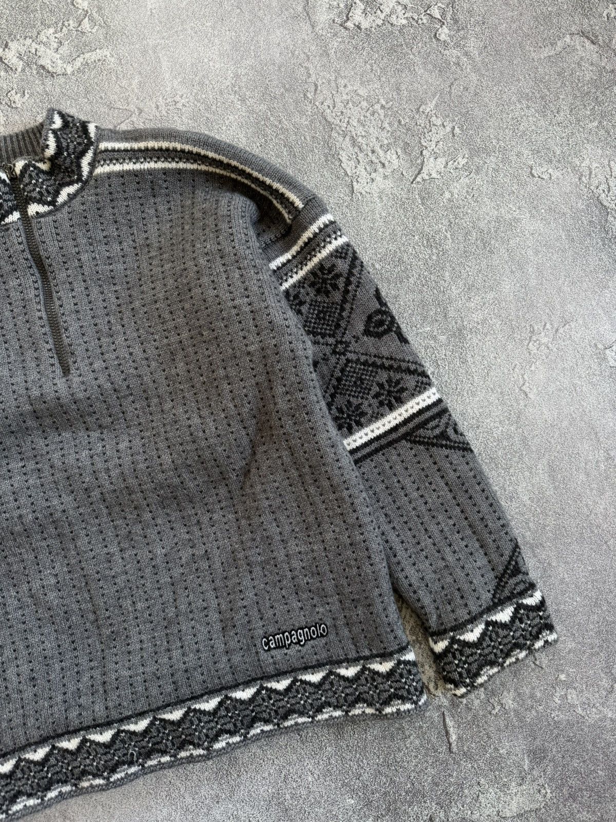 Moods of Norway F.LLI Campagnolo 1/4 zip sweater knitwear jumper pullover Size US M / EU 48-50 / 2 - 6 Thumbnail