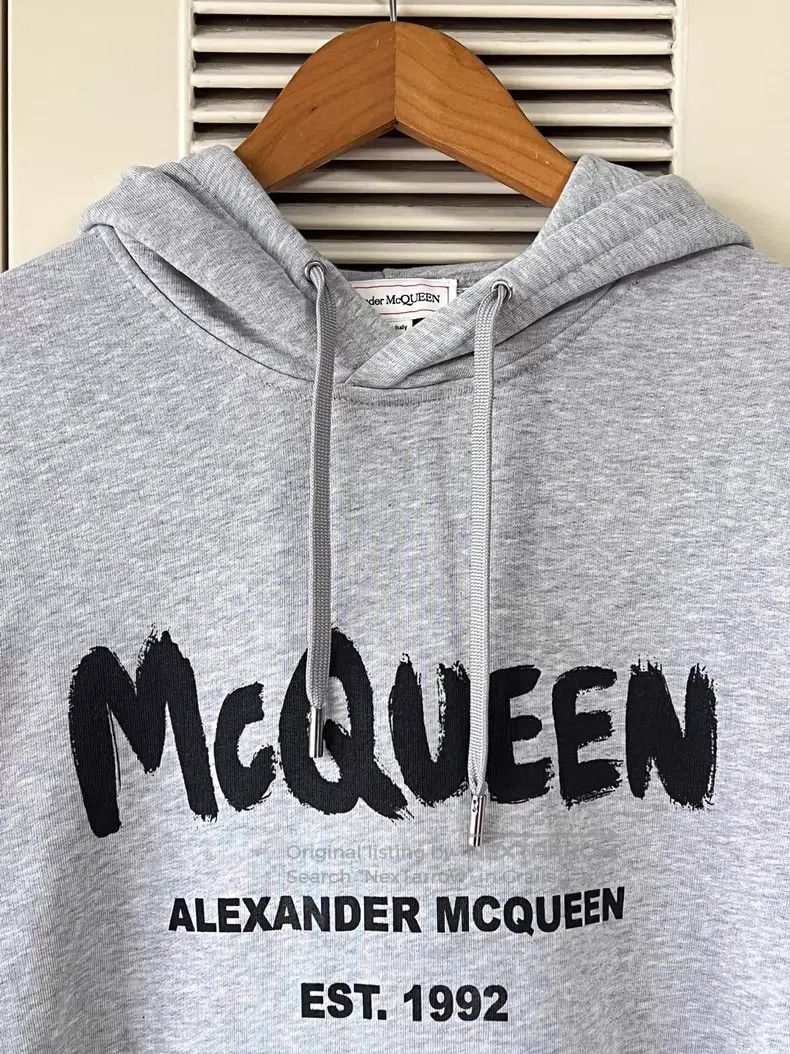 Alexander McQueen Alexander Mcqueen Gray hooded sweatshirt Size US M / EU 48-50 / 2 - 3 Thumbnail