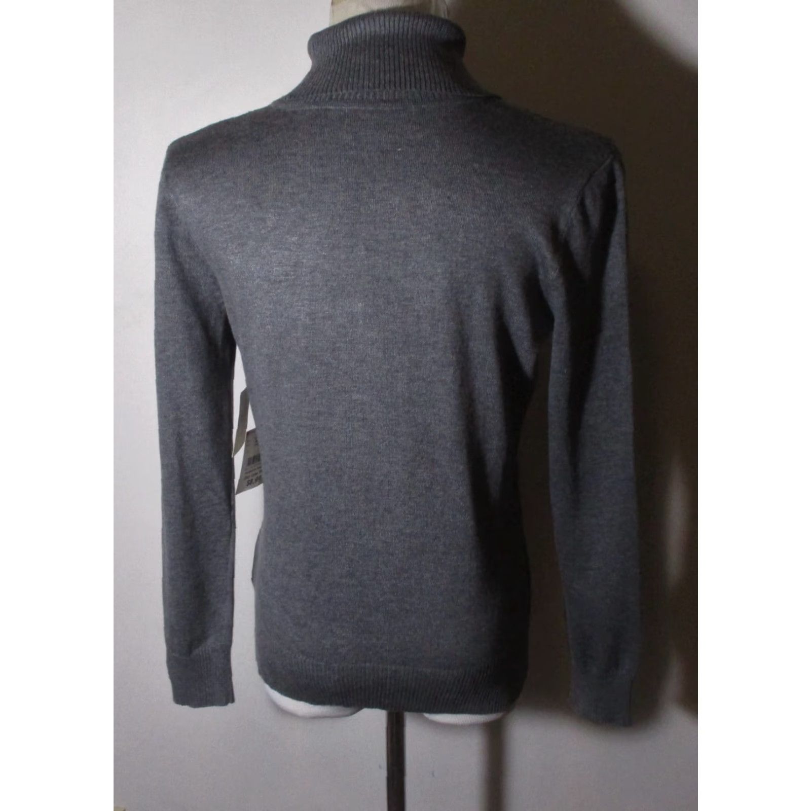 Vintage RETROLOGY Gray Rayon Long Sleeve Turtleneck Top Size S/P NWT Size S / US 4 / IT 40 - 5 Thumbnail