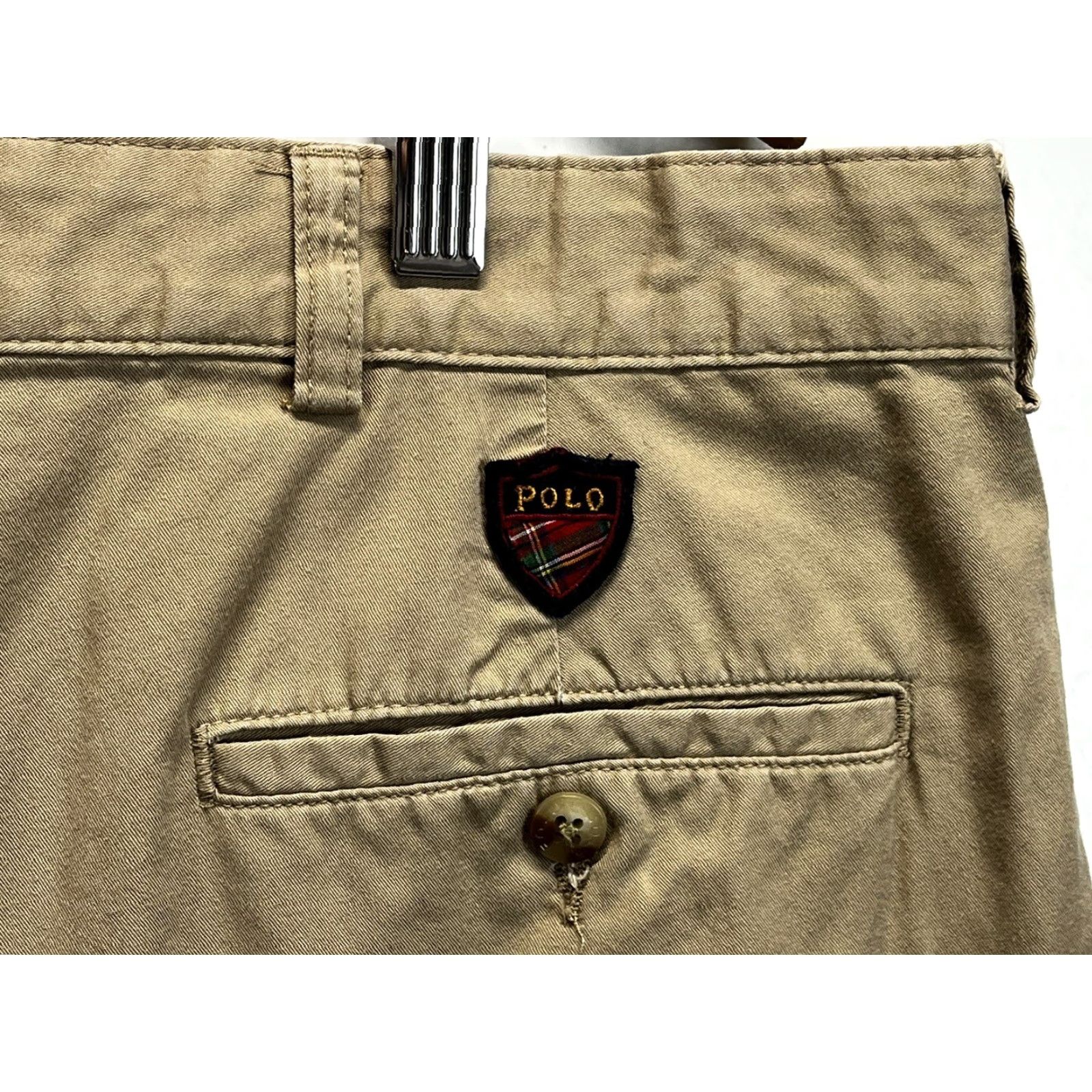 Ralph Lauren Vintage Ralph Lauren Polo Golf Chino Shorts 42 Mens Tan Pleated Crest Logo Casual Preppy Size US XL / EU 56 / 4 - 3 Thumbnail