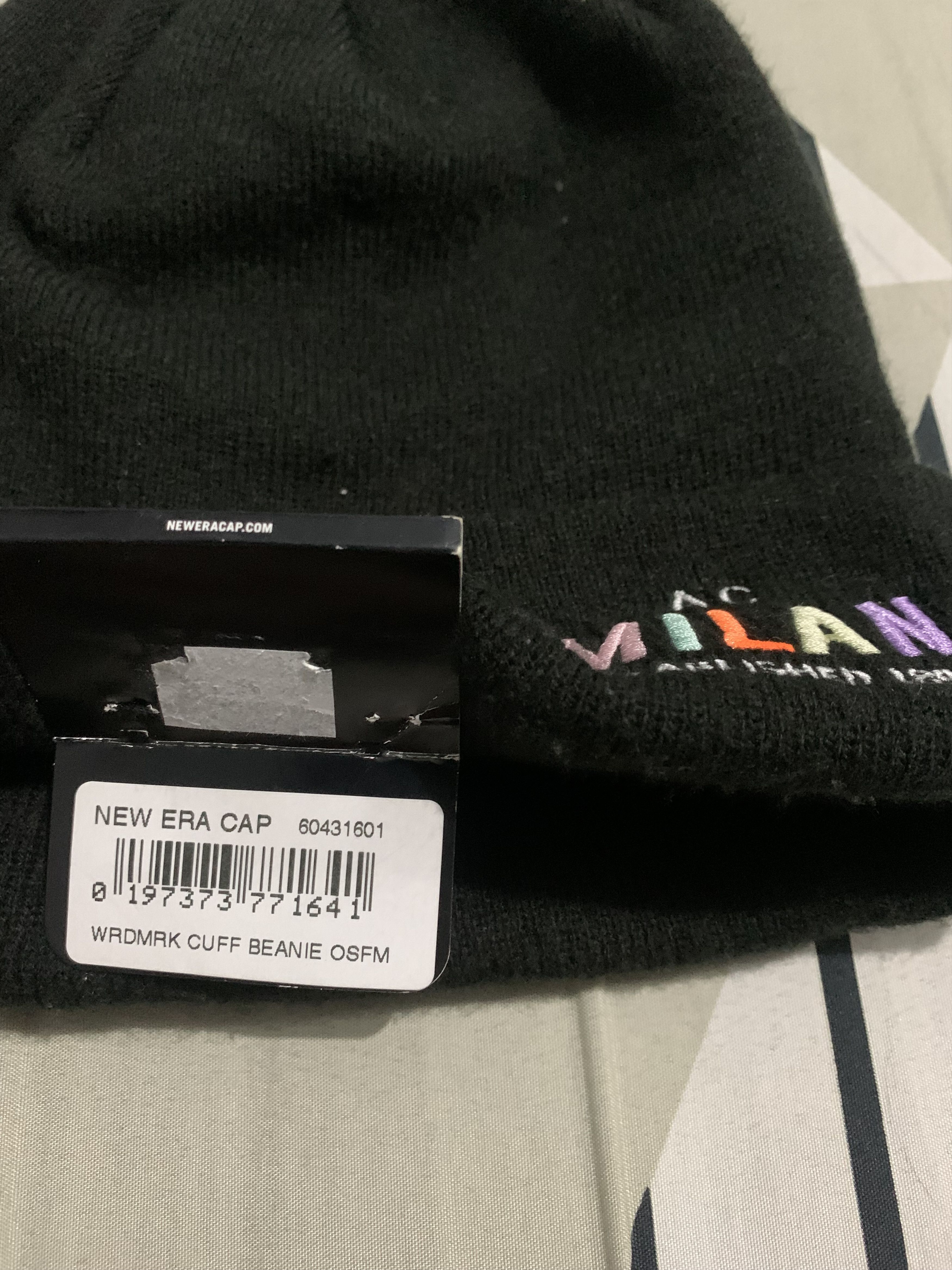 New Era WRDMRK CUFF BEANIE NEW ERA X AC MILAN Size ONE SIZE - 2 Thumbnail