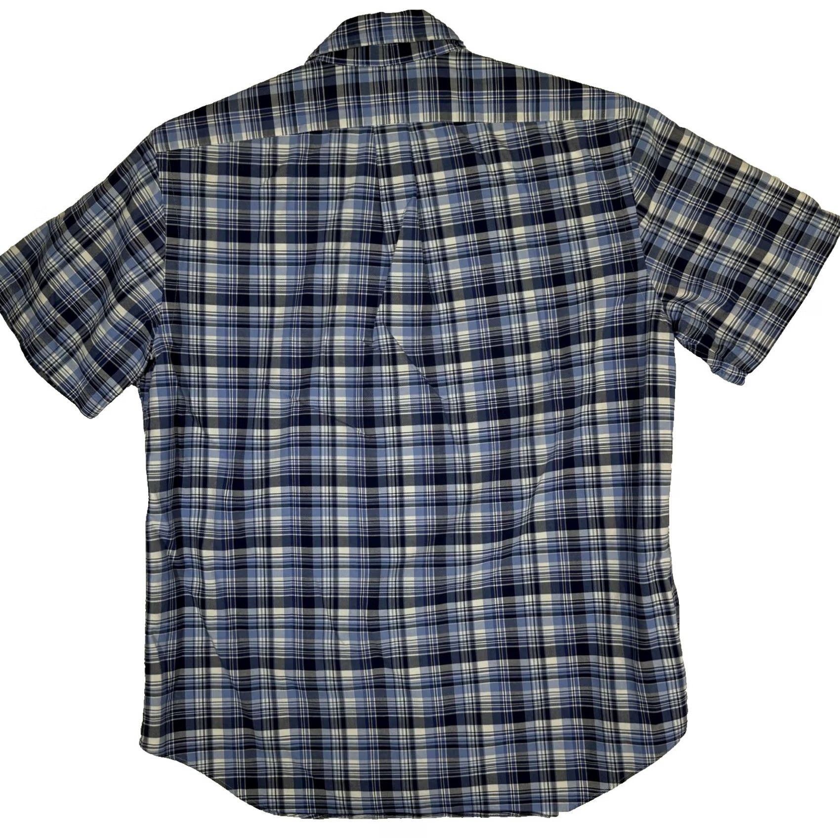 Ralph Lauren Ralph Lauren Shirt Mens Large Blue Plaid Button Down Short Sleeve Polo Pony Size US L / EU 52-54 / 3 - 2 Thumbnail