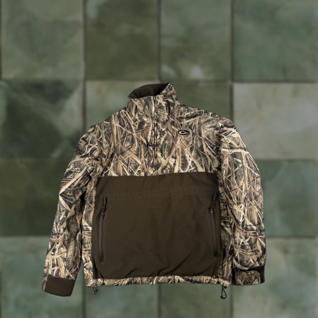 Vintage Drake Lady Drake Quarter Zip Pullover Women’s S Realtree Camouflage Fleece Polyester Sweatshirt Pullover Fall Spring Women's 1407 Size S / US 4 / IT 40 - 1 Thumbnail