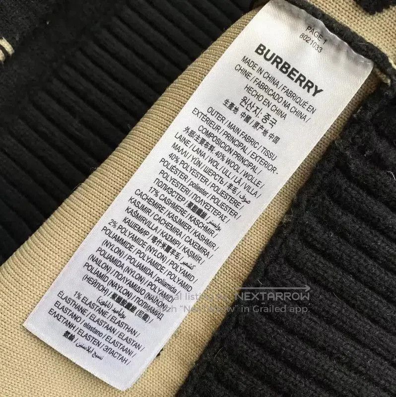 Burberry Burberry Black Wool Cardigan for Women. Size XS / US 0-2 / IT 36-38 - 5 Thumbnail