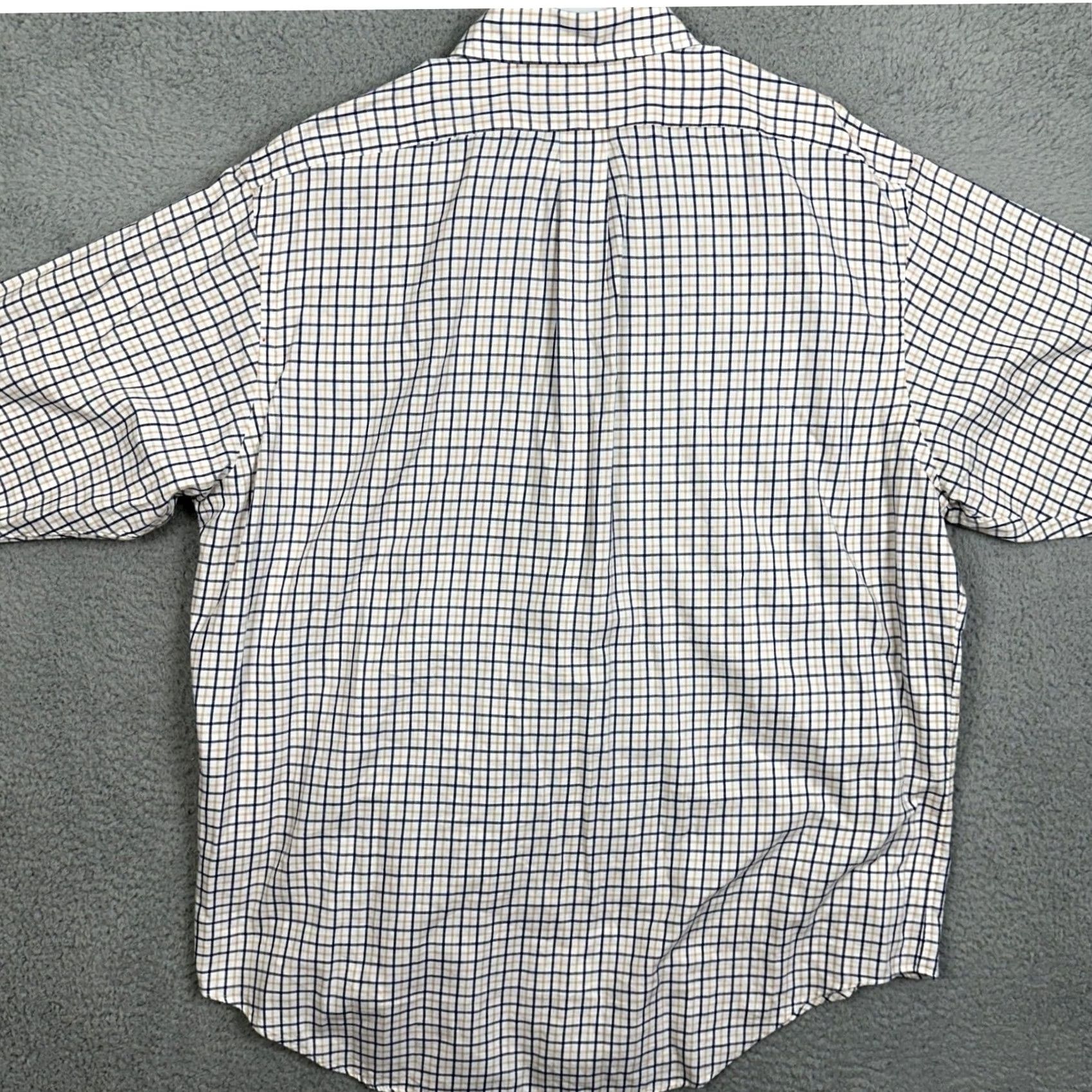 Ralph Lauren Ralph Lauren Yarmouth Button Down Shirt Mens Blue Tan Check Pony Dress 17.5-34 Size 48R - 3 Thumbnail