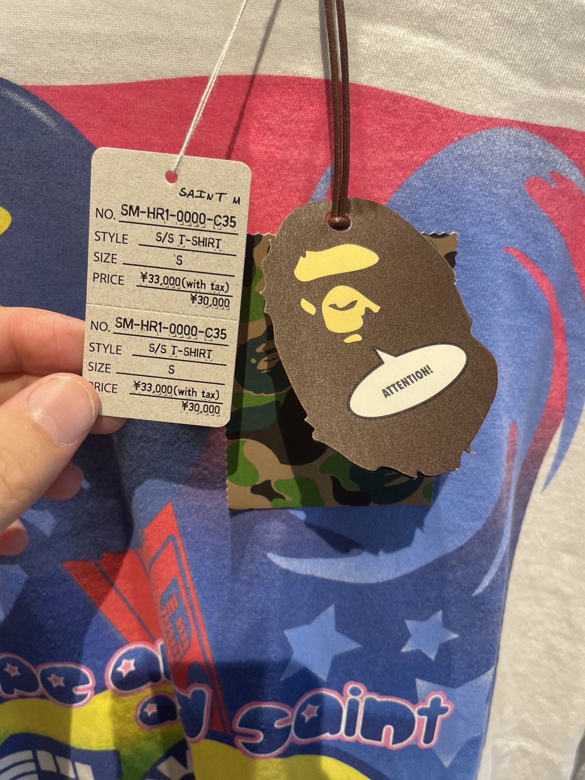 Bape × Saint Michael Saint Michael Bape God T-Shirt SS25 Size US S / EU 44-46 / 1 - 4 Thumbnail