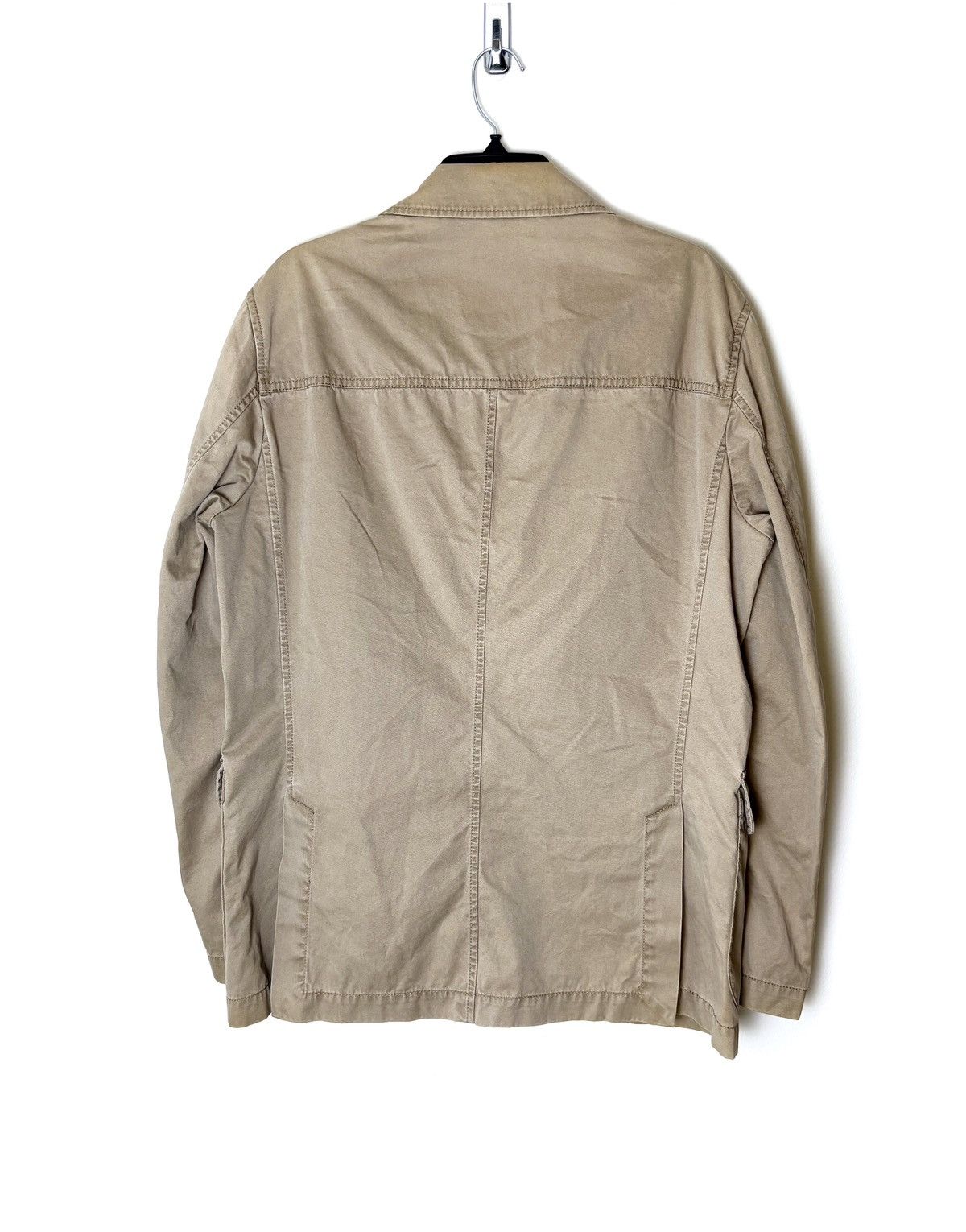 Fay Fay Utility Blazer Lambskin Leather Accent Jacket Size US M / EU 48-50 / 2 - 3 Thumbnail