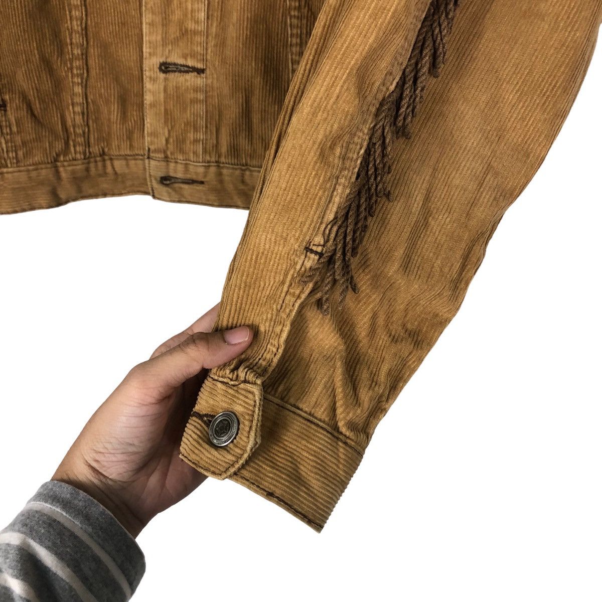 Japanese Brand 🔥Cropped Cowboy Jacket Corduroy Biker Wear Size US M / EU 48-50 / 2 - 15 Thumbnail