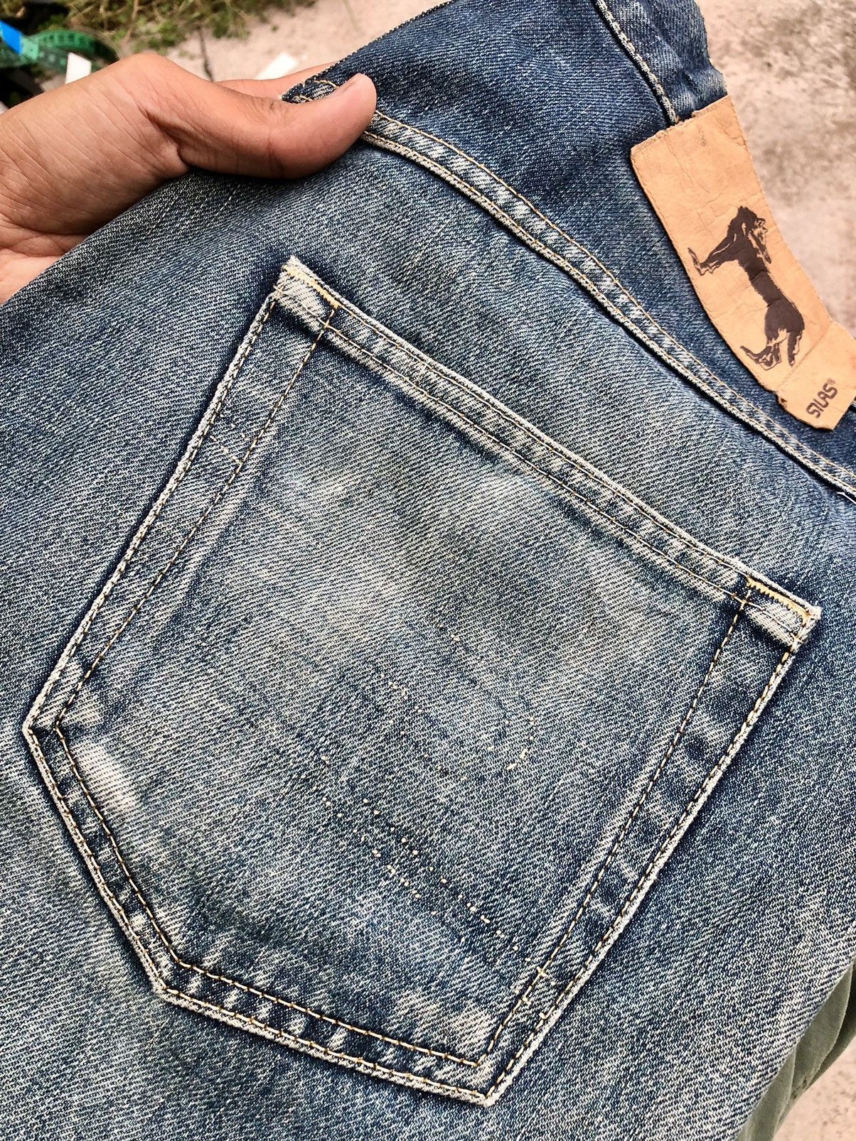 Japanese Brand × Silas VINTAGE SILAS DISTRESSED DENIM Size US 34 / EU 50 - 4 Thumbnail