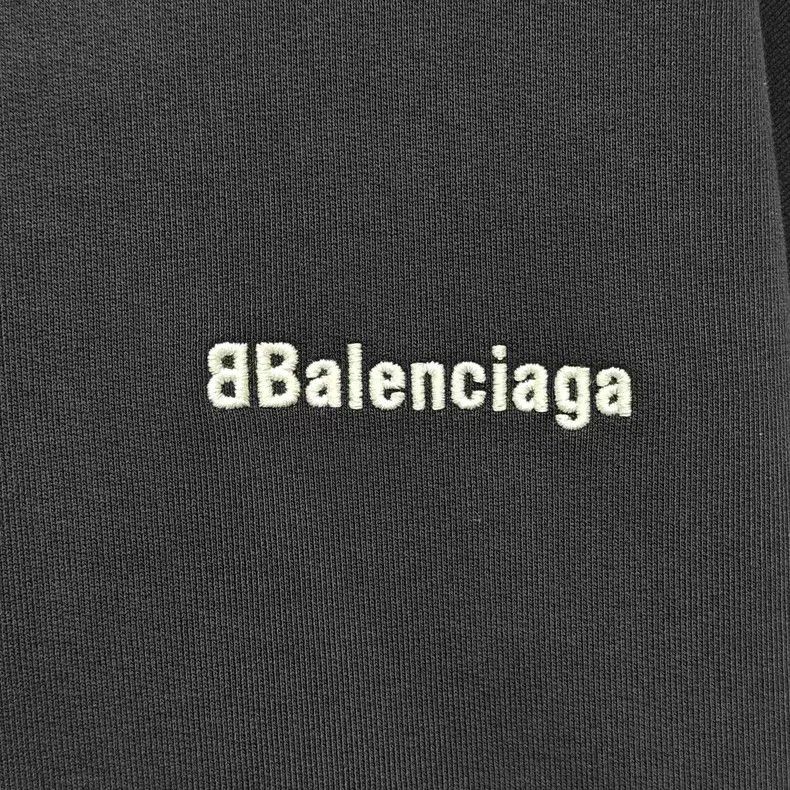 Balenciaga Balenciaga Double B Embroidered Deep Blue Washed Hoodie Size US S / EU 44-46 / 1 - 3 Thumbnail