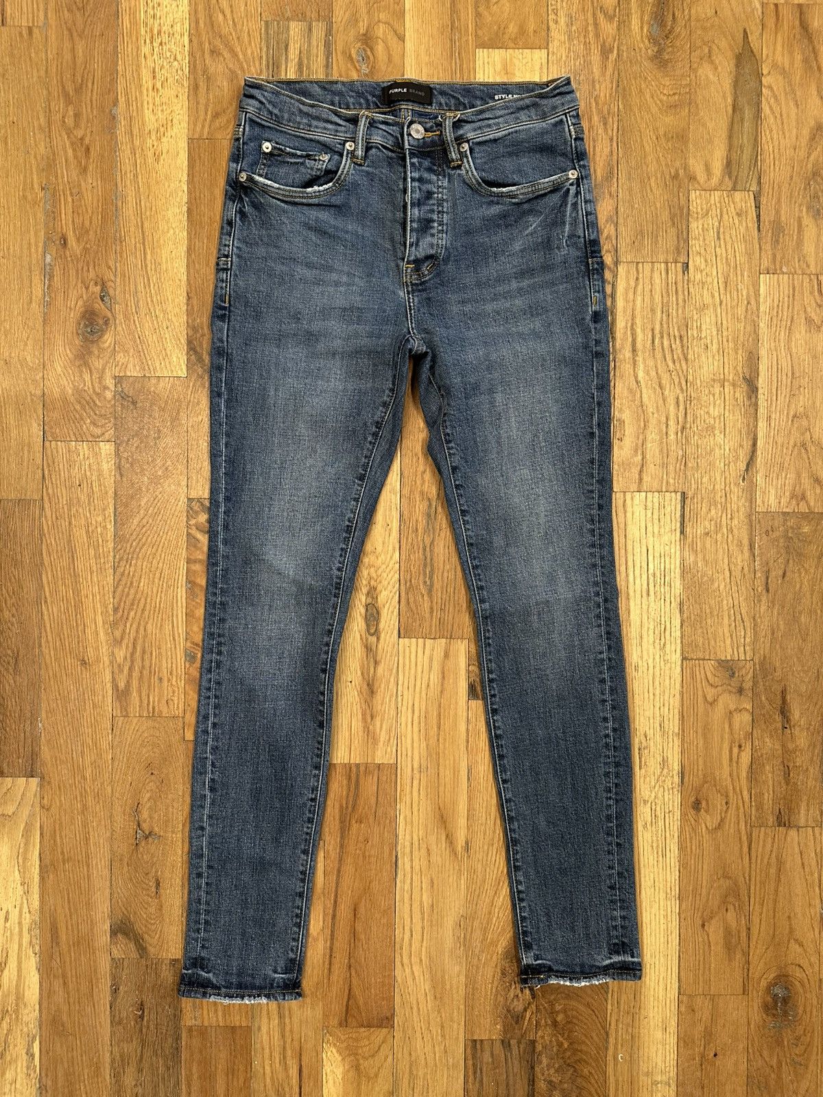 Purple Brand Purple Brand Plain Dark Blue Denim Jeans Size 30 Size US 30 / EU 46 - 1 Thumbnail