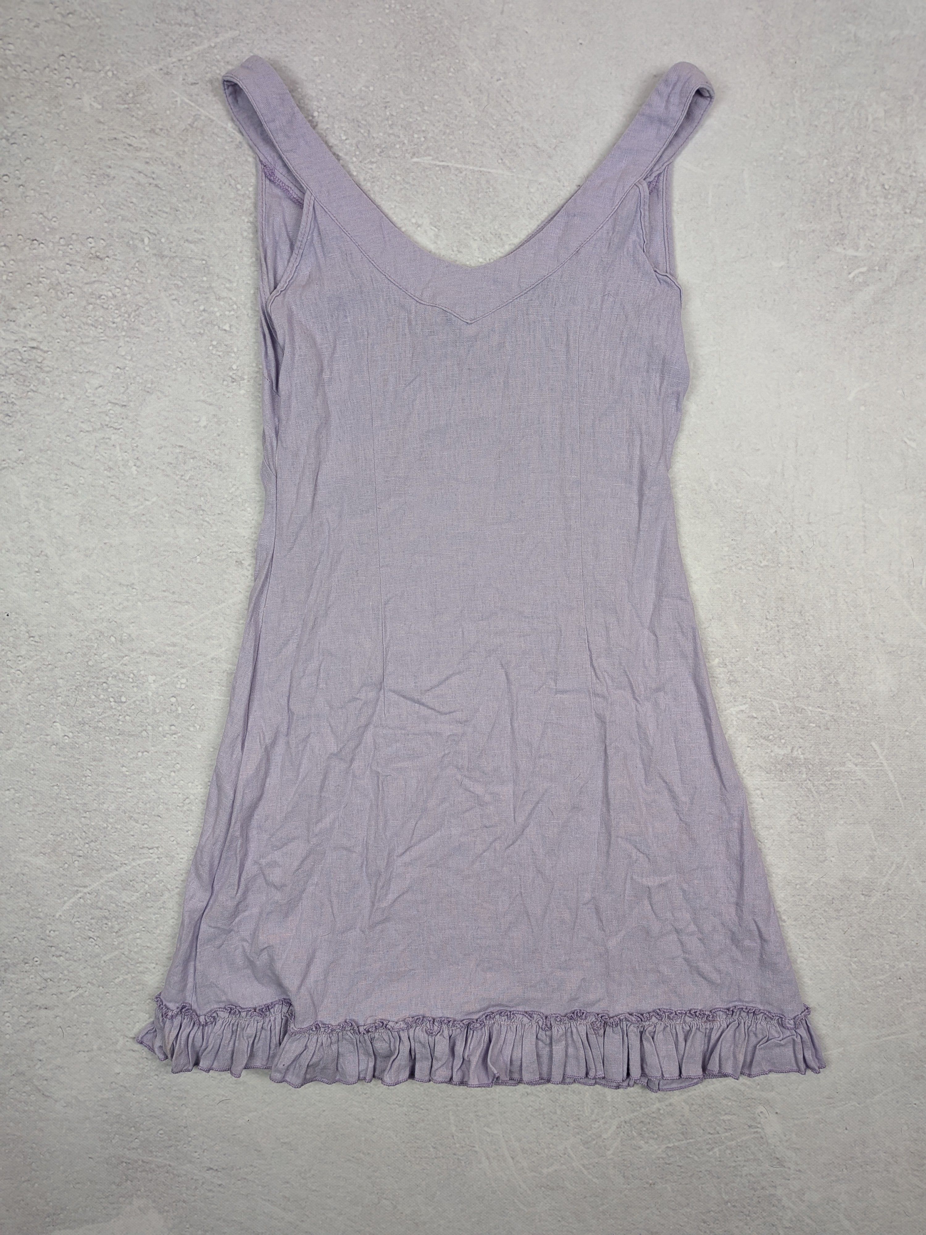 Other Pastel Lilac Midi Dress M | Cottagecore Fairycore Sundress Size M / US 6-8 / IT 42-44 - 2 Thumbnail