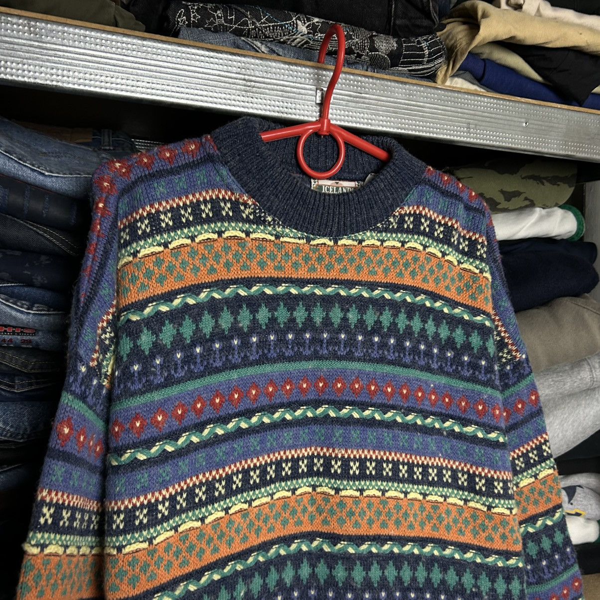 Vintage Vintage Iceland Made In Italy 90’s designer sweater Size US L / EU 52-54 / 3 - 2 Thumbnail
