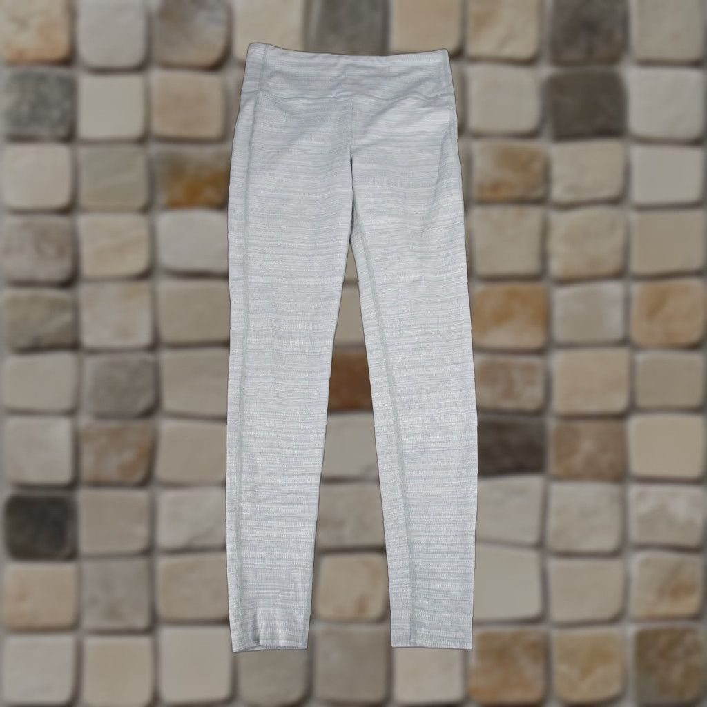 Athleta Athleta Leggings Womens M Gray Jacquard Athletic Activewear. Size 32" / US 10 / IT 46 - 1 Thumbnail