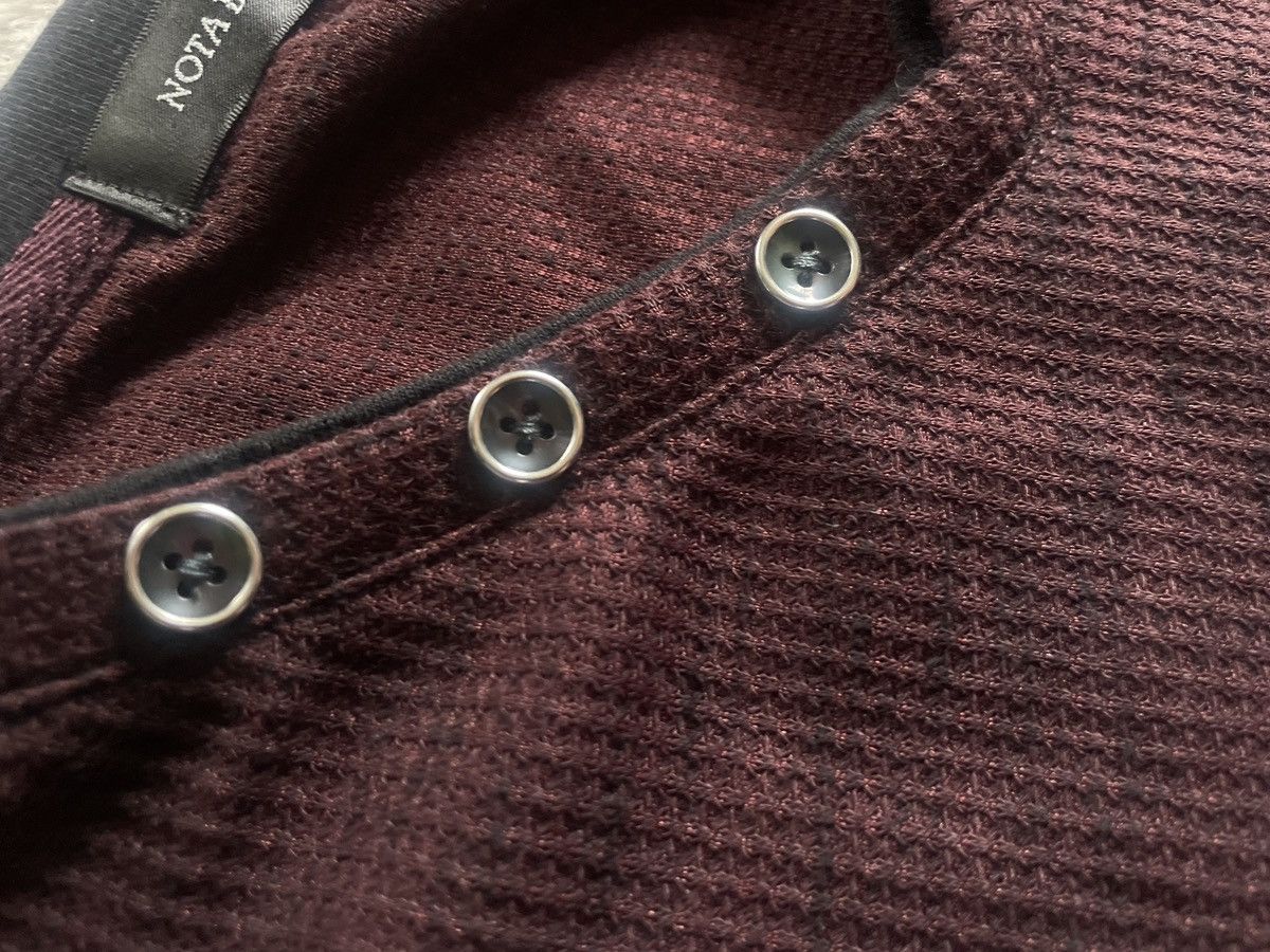 2000s Japanese archive Vkei Button V-Neck Long Sleeve Tee