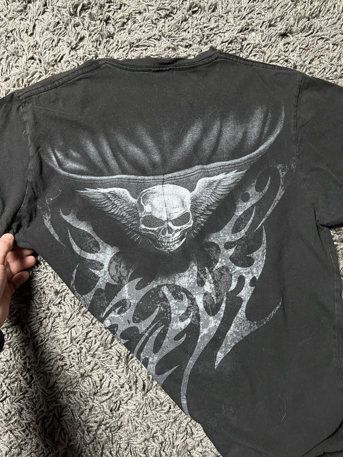 Band Tees Spiral Direct "Unzipped" Skeleton Rib Cage Goth Te Size US M / EU 48-50 / 2 - 5 Thumbnail