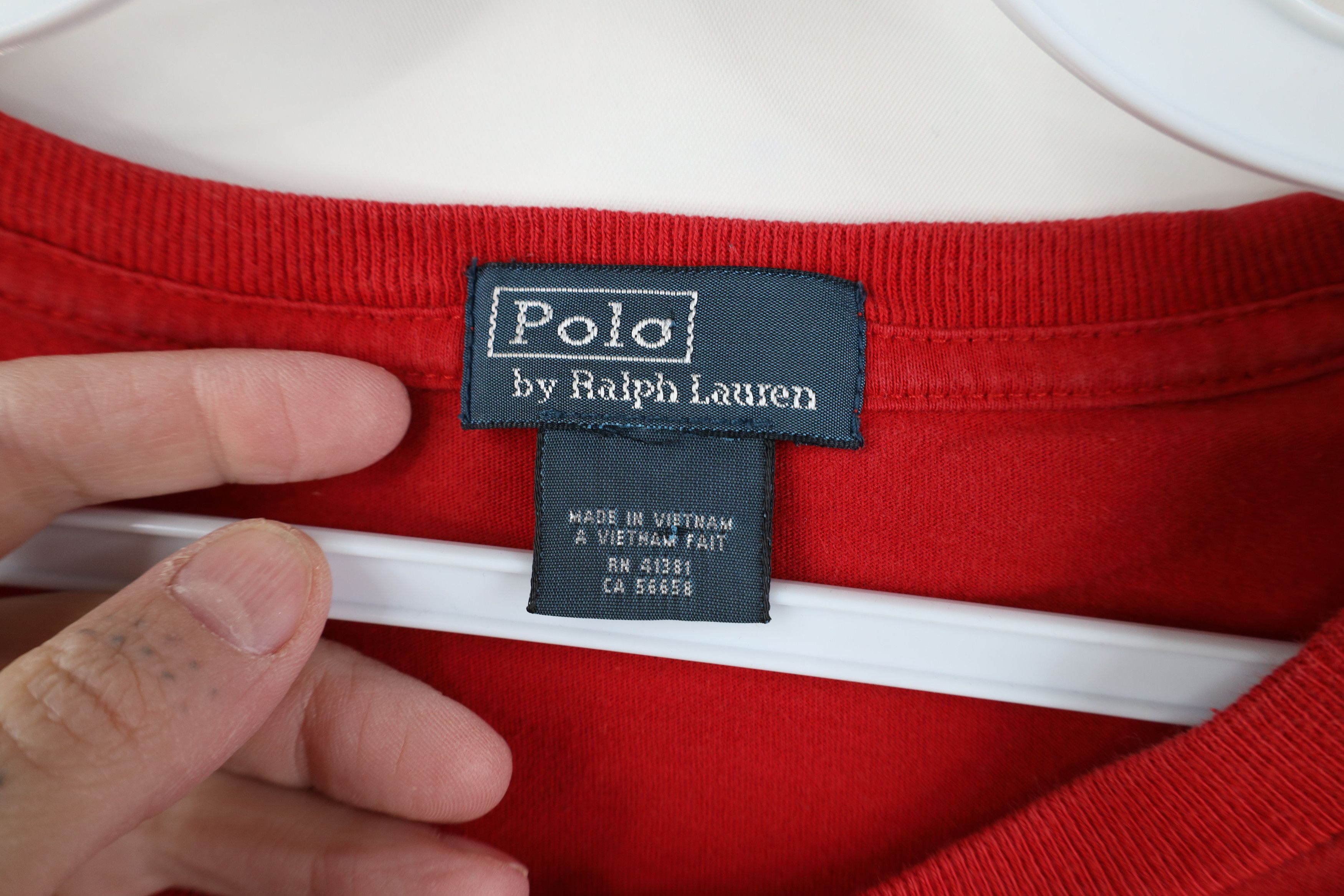 Ralph Lauren Vintage 90s Ralph Lauren Spell Out Crew Rowing T-Shirt Red Size US S / EU 44-46 / 1 - 11 Thumbnail