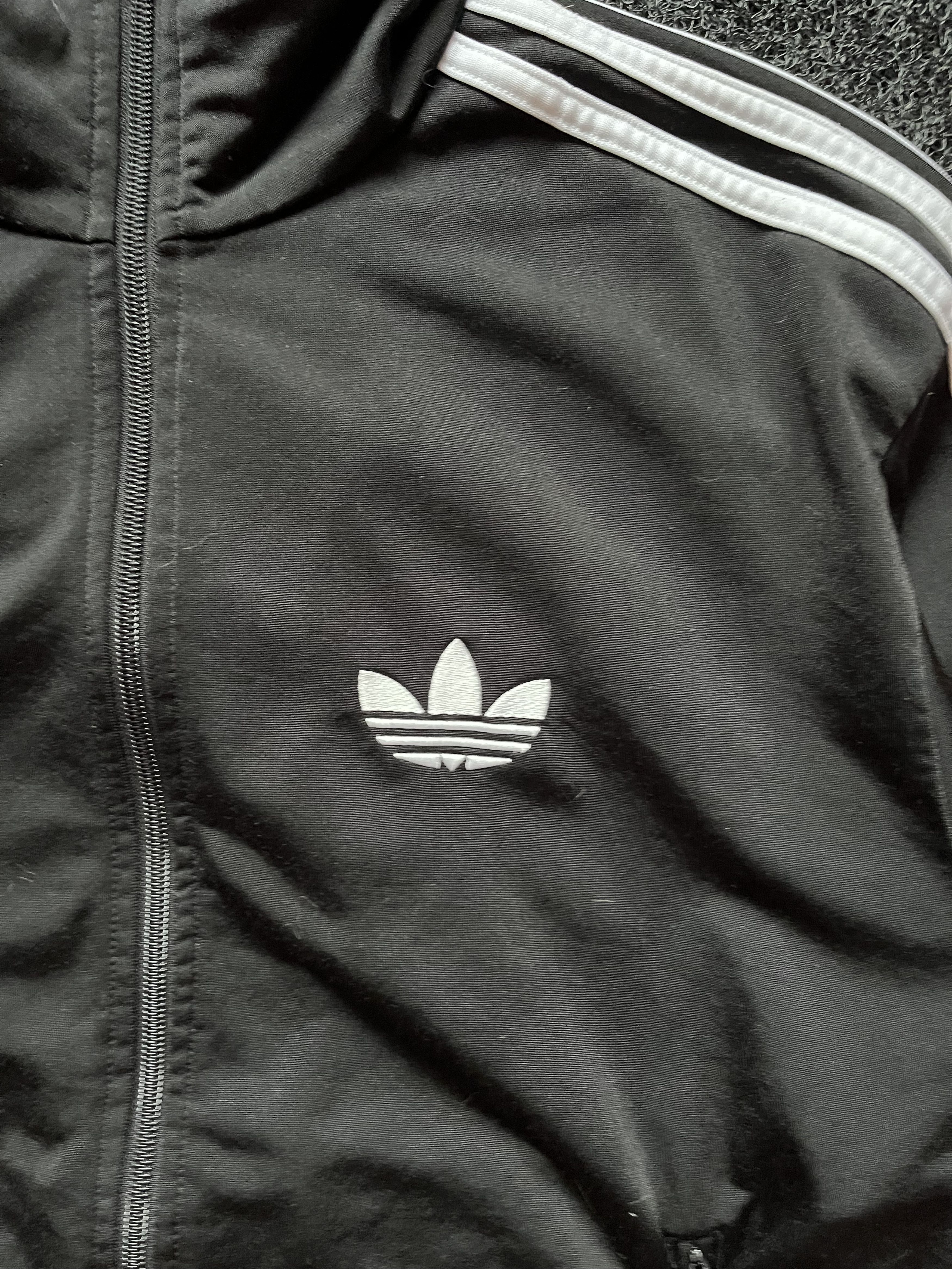 Adidas Vintage Adidas Firebird Zip Track Jacket Black White Stripes Size US M / EU 48-50 / 2 - 3 Thumbnail