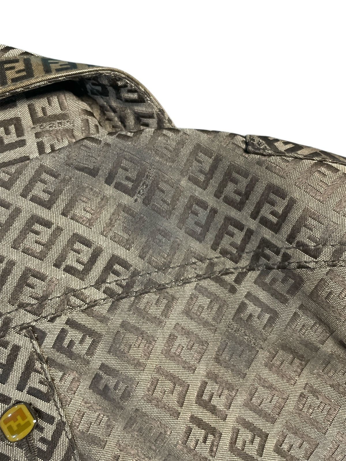 Fendi Vintage Fendi Zucca All-Over Monogram Zip Jacket Size 6 USA Size US S / EU 44-46 / 1 - 14 Thumbnail