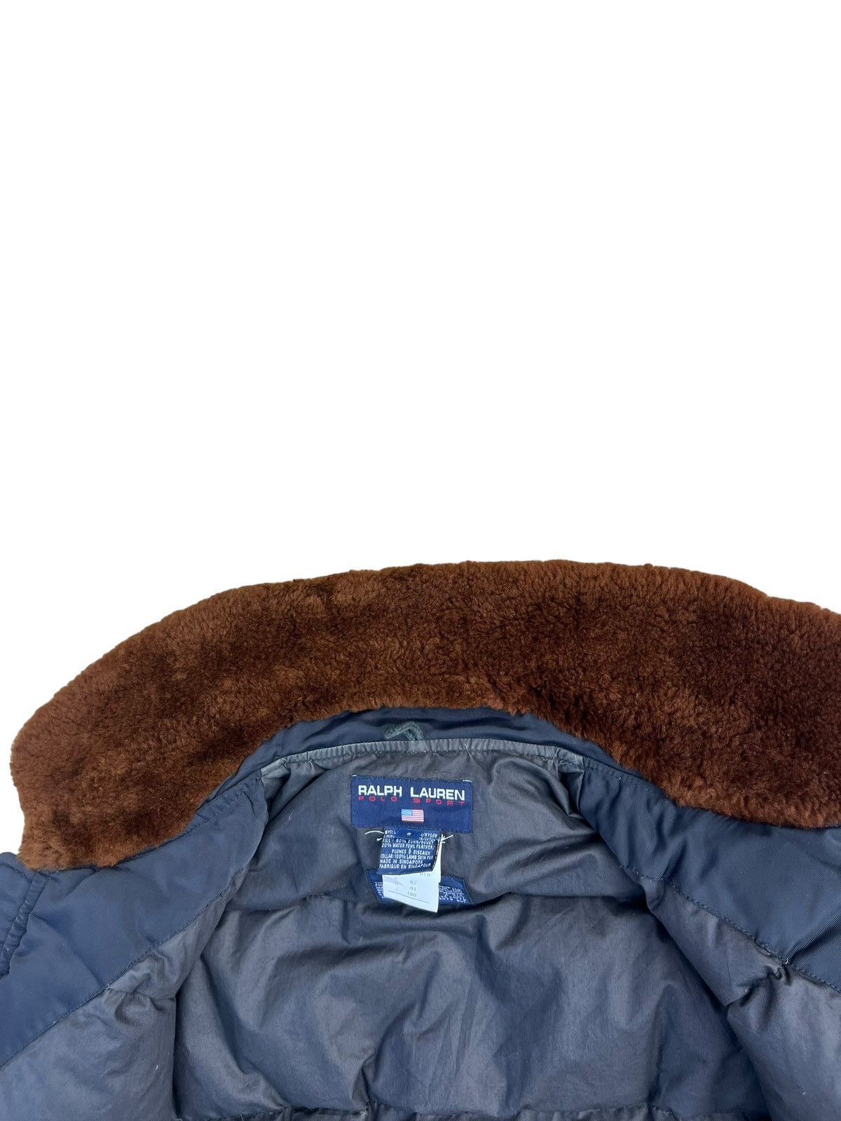Vintage 90s RL Polo Sport Down Puffer Bomber Jacket