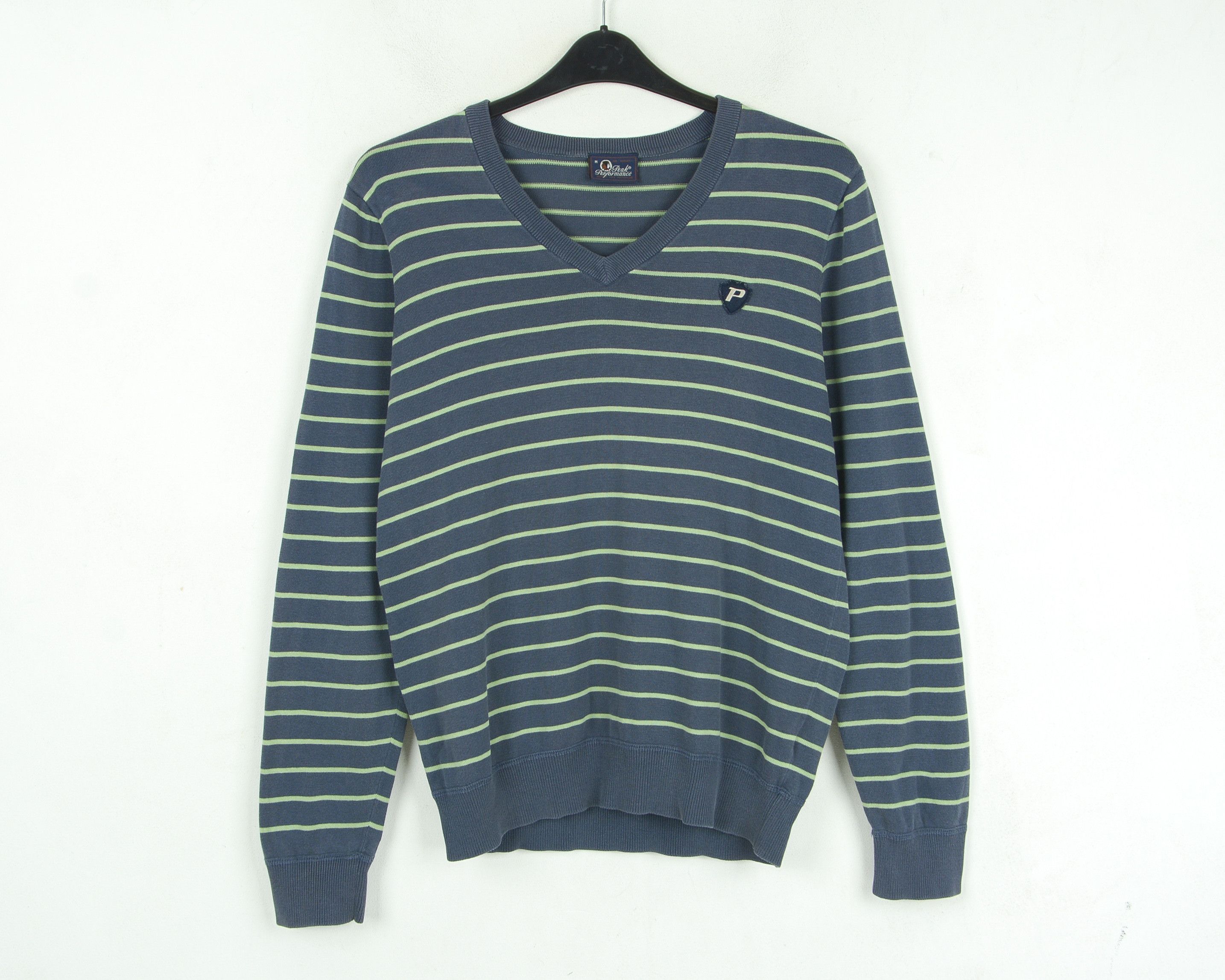 Peak Performance Pullover Sweater M Jumper V-neck Striped Top Size US M / EU 48-50 / 2 - 1 Thumbnail
