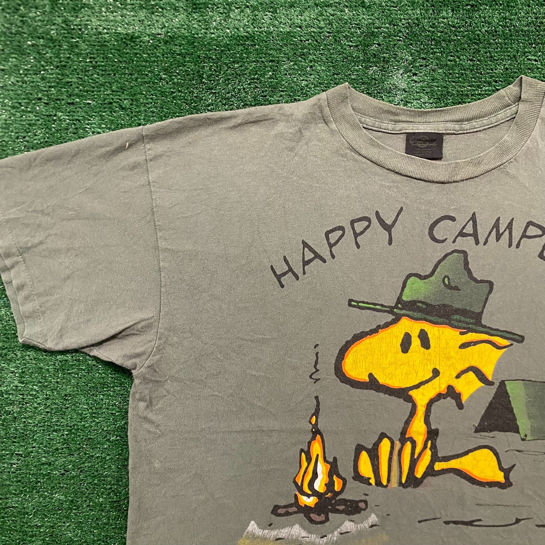 Peanuts Crazy Vintage 90s Woodstock Comic Single Stitch T-Shirt Size US XL / EU 56 / 4 - 2 Thumbnail