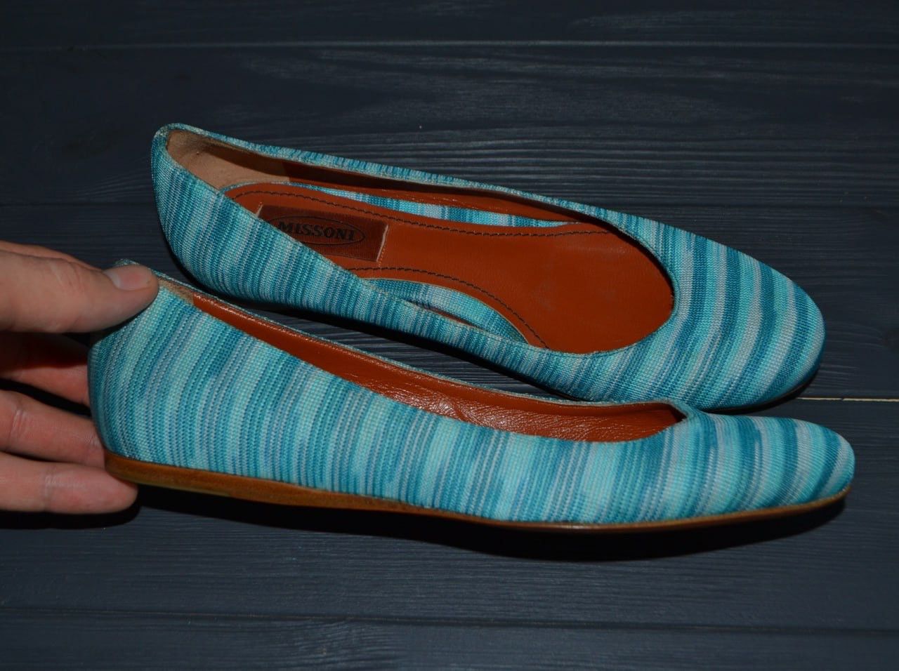 Missoni Missoni Knit Striped Classic Ballet Flat Shoe Size EUR 37 Size US 6 / IT 36 - 4 Thumbnail