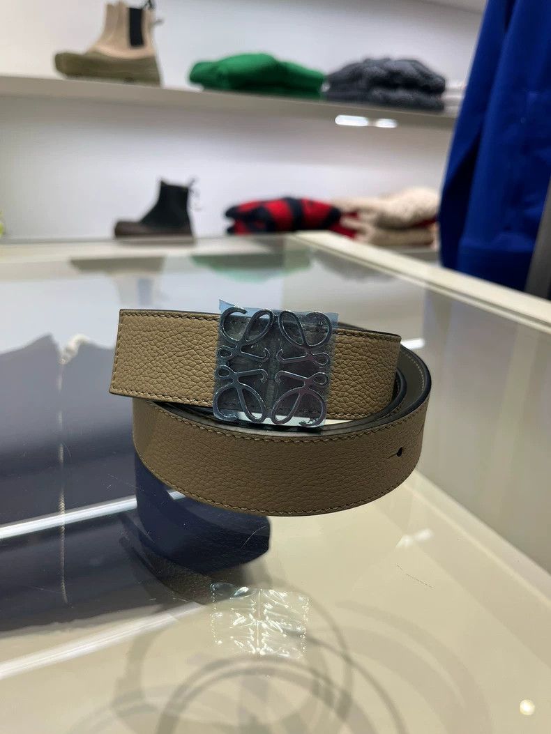 Loewe Loewe Double-Sided Belt with Silver Buckle- DMC Size ONE SIZE - 1 Thumbnail