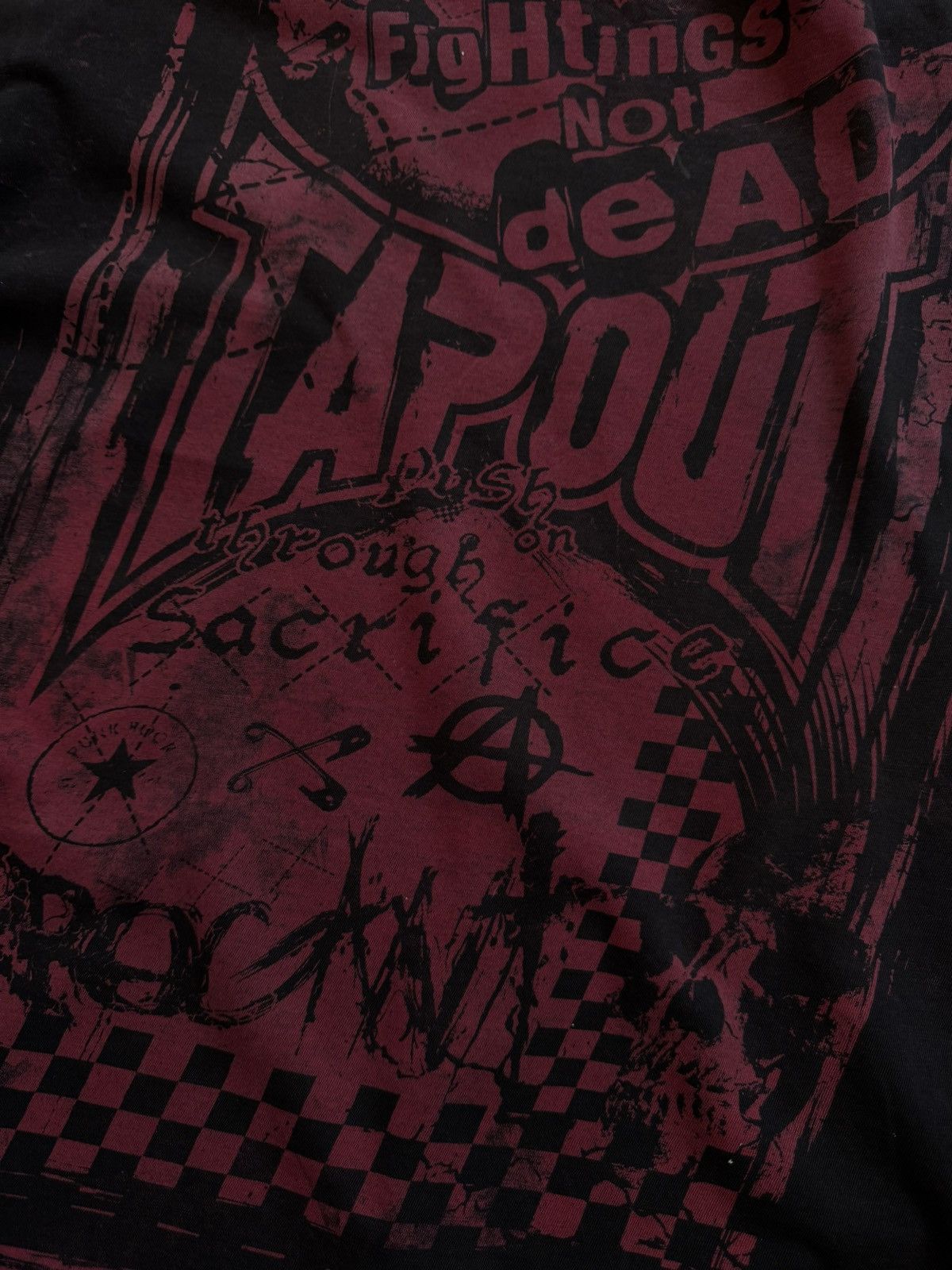 Tapout × Vintage Tapout blood big logo tee awesome Avant Garde style Size US L / EU 52-54 / 3 - 4 Thumbnail