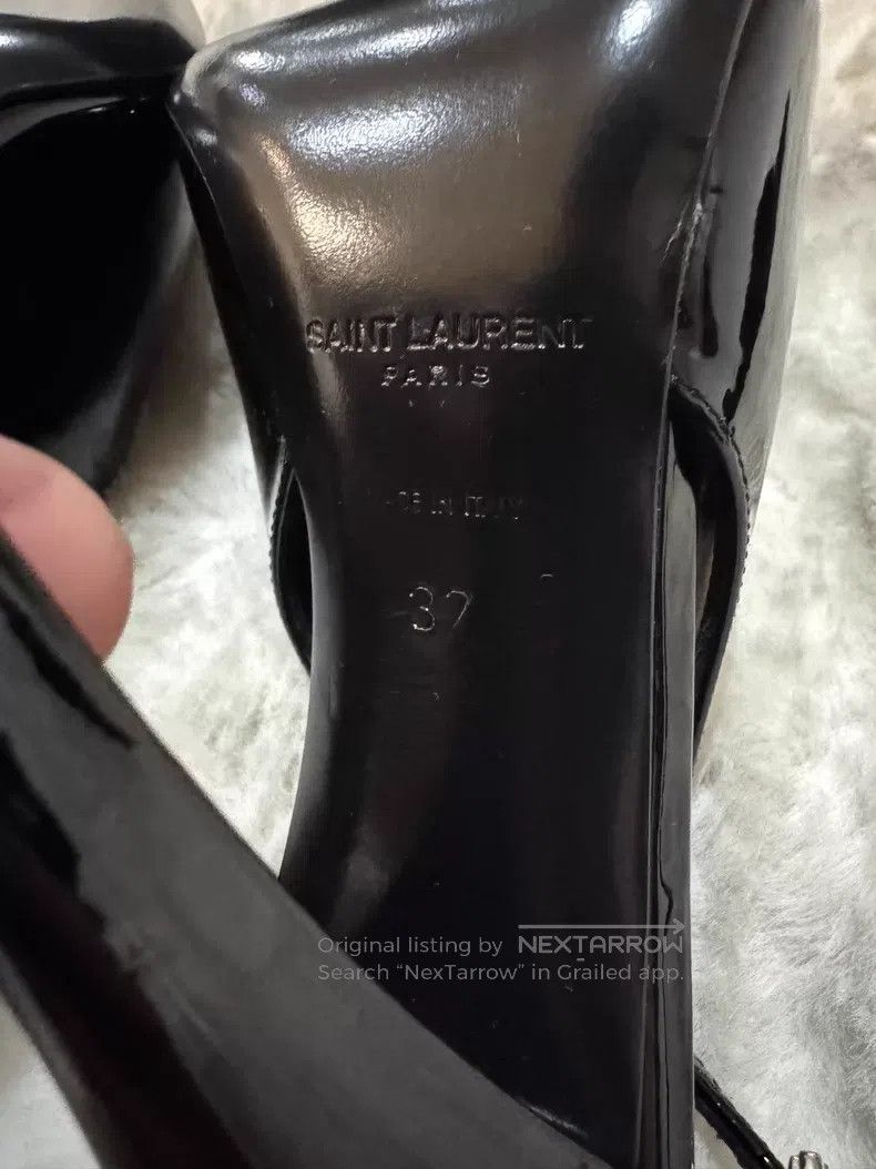 Saint Laurent Paris Saint Laurent Paris Crystal Rhinestone Patent Leather Poin Size US 6.5 / IT 36.5 - 7 Thumbnail