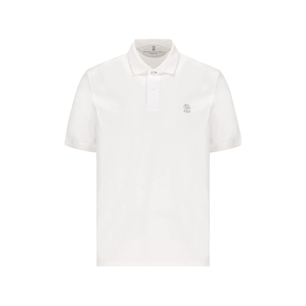 Brunello Cucinelli Brunello Cucinelli WHITE Polo Shirts Size US S / EU 44-46 / 1 - 1 Thumbnail