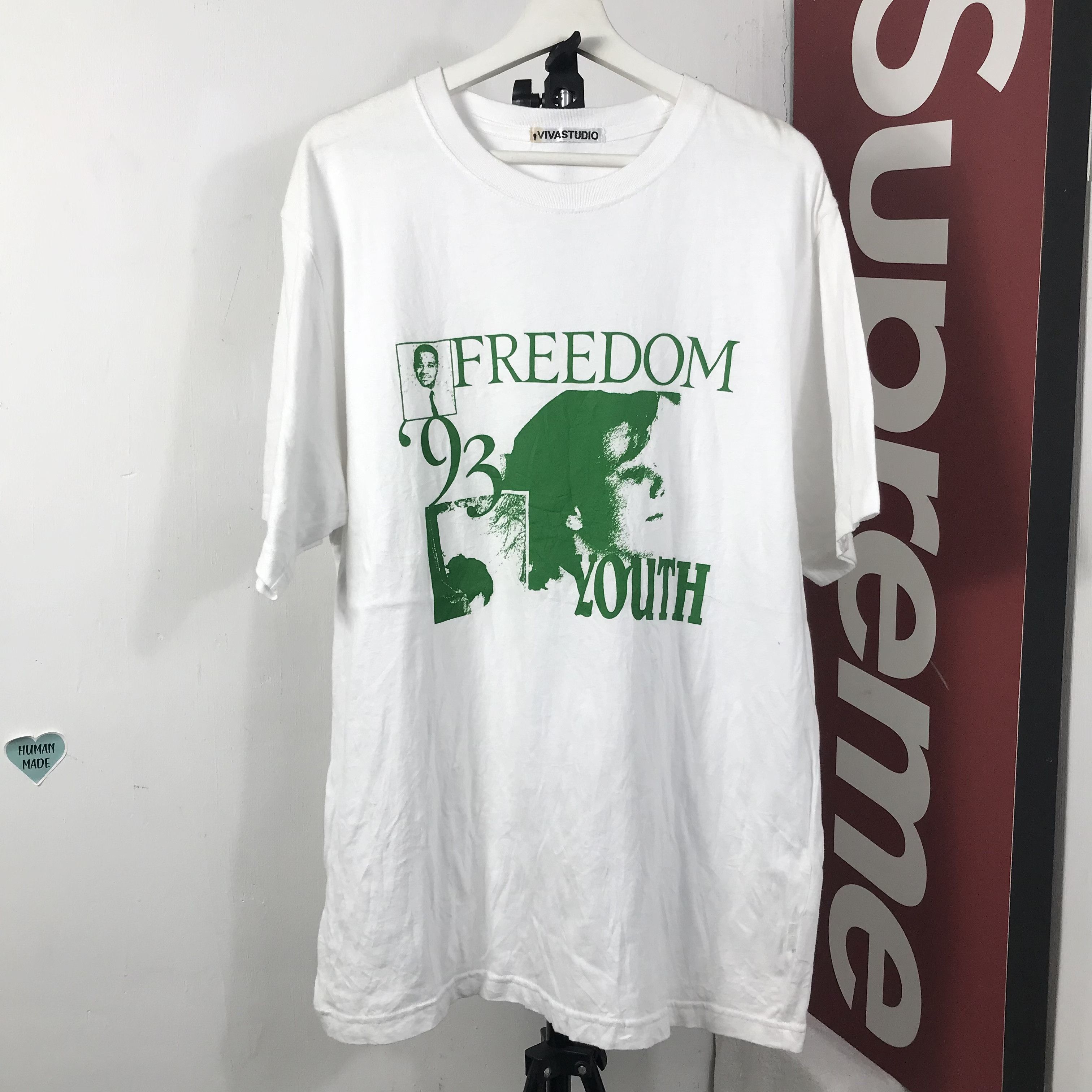 Rap Tees Vtg OJ SIMPSON freedom youth History Strong Men Keep Coming Size US L / EU 52-54 / 3 - 1 Thumbnail