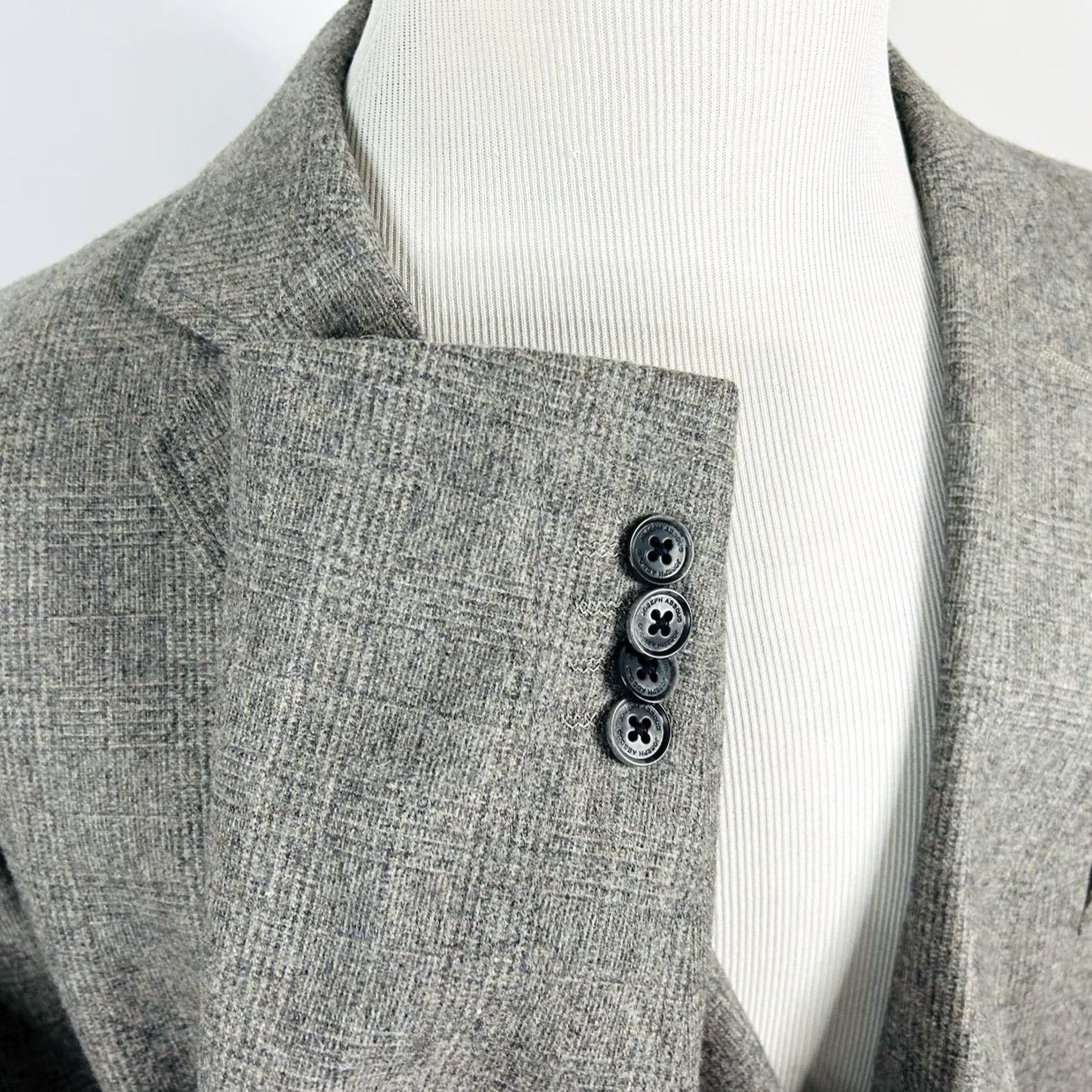 Joseph Abboud Joseph Abboud Sport Coat Gray Plaid Elbow Patches Two Button Vented 3X Big & Tall Mens Jacket Coat Size US XS / EU 42 / 0 - 5 Thumbnail