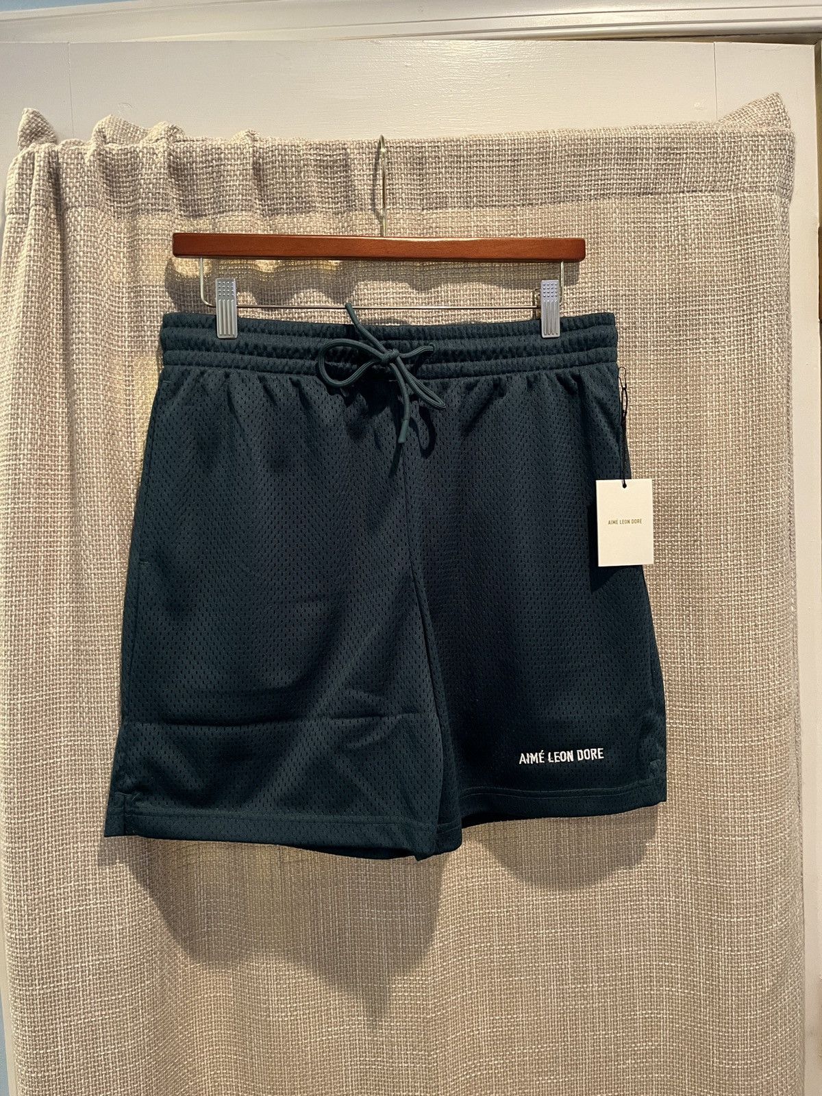 Aime Leon Dore Aime Leon Dore Botanical Green Mesh Gym Shorts Size US 31 - 1 Thumbnail