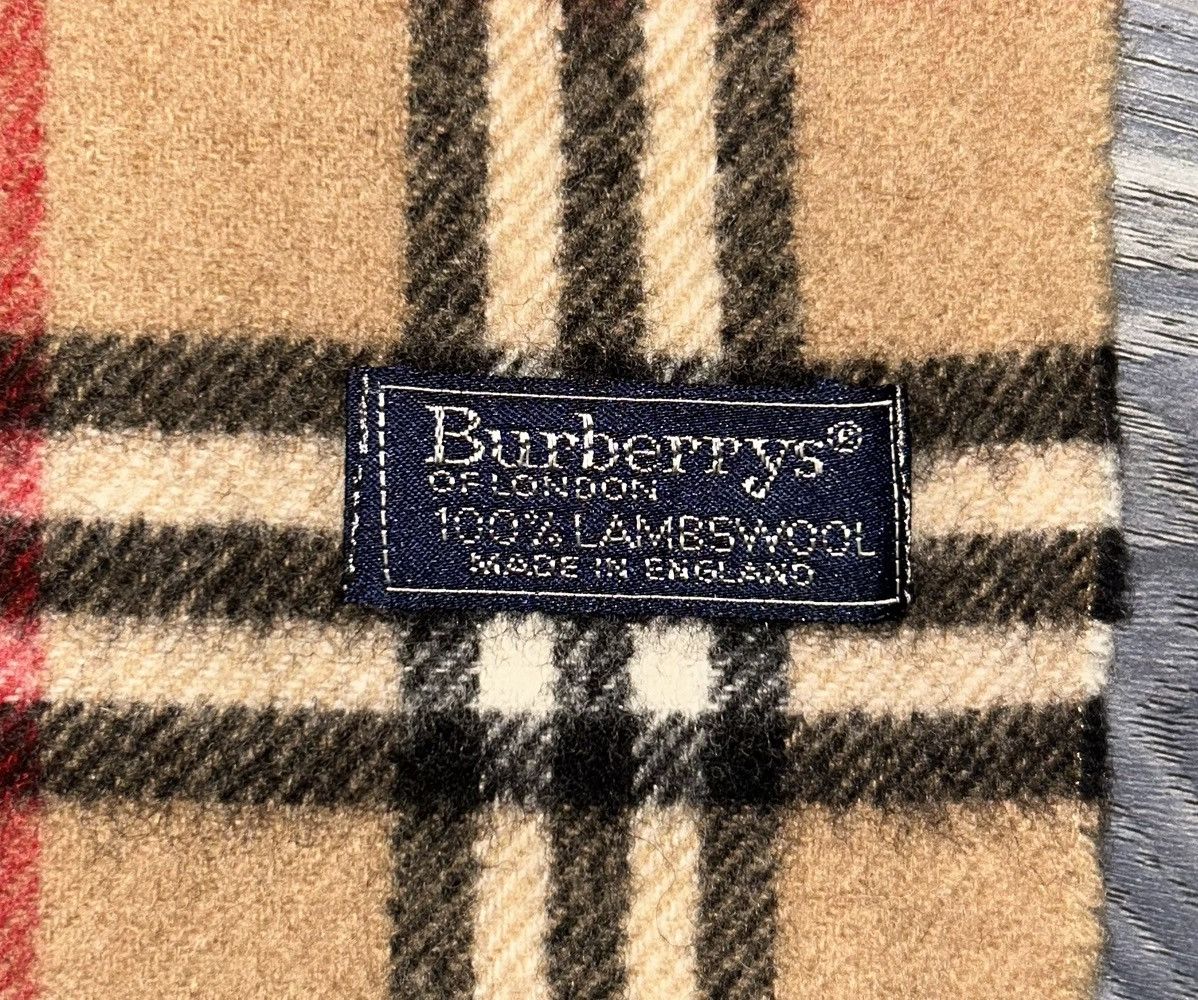 Burberry Vintage Burberry Nova Check Lambswool Scarf Size ONE SIZE - 2 Thumbnail