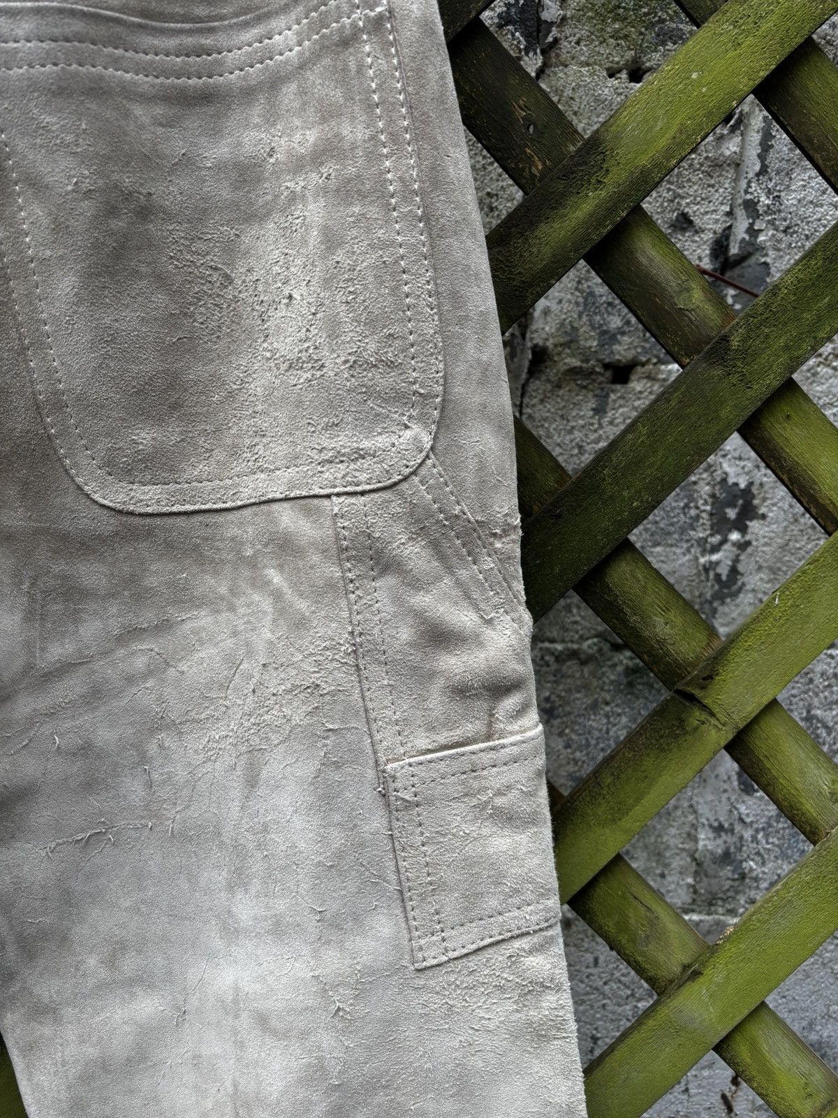 Comme des Garcons Junya Watanabe AW03 Heavyweight Suede Pants Size US 32 / EU 48 - 8 Thumbnail