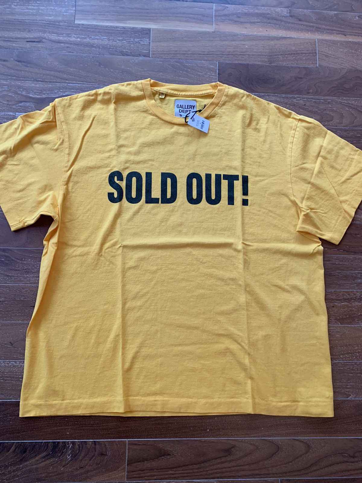 image of Gallery Dept Sold Out T-Shirt Yellow Xl, Men's