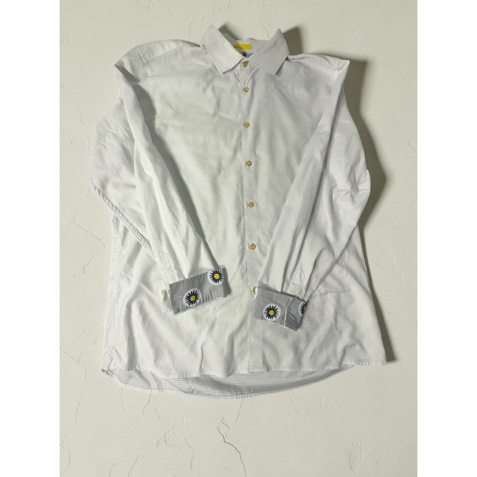 Ted Baker Ted Baker London Mens Shirt Size 6 XL Contrast Cuffs Floral Size US XL / EU 56 / 4 - 1 Thumbnail