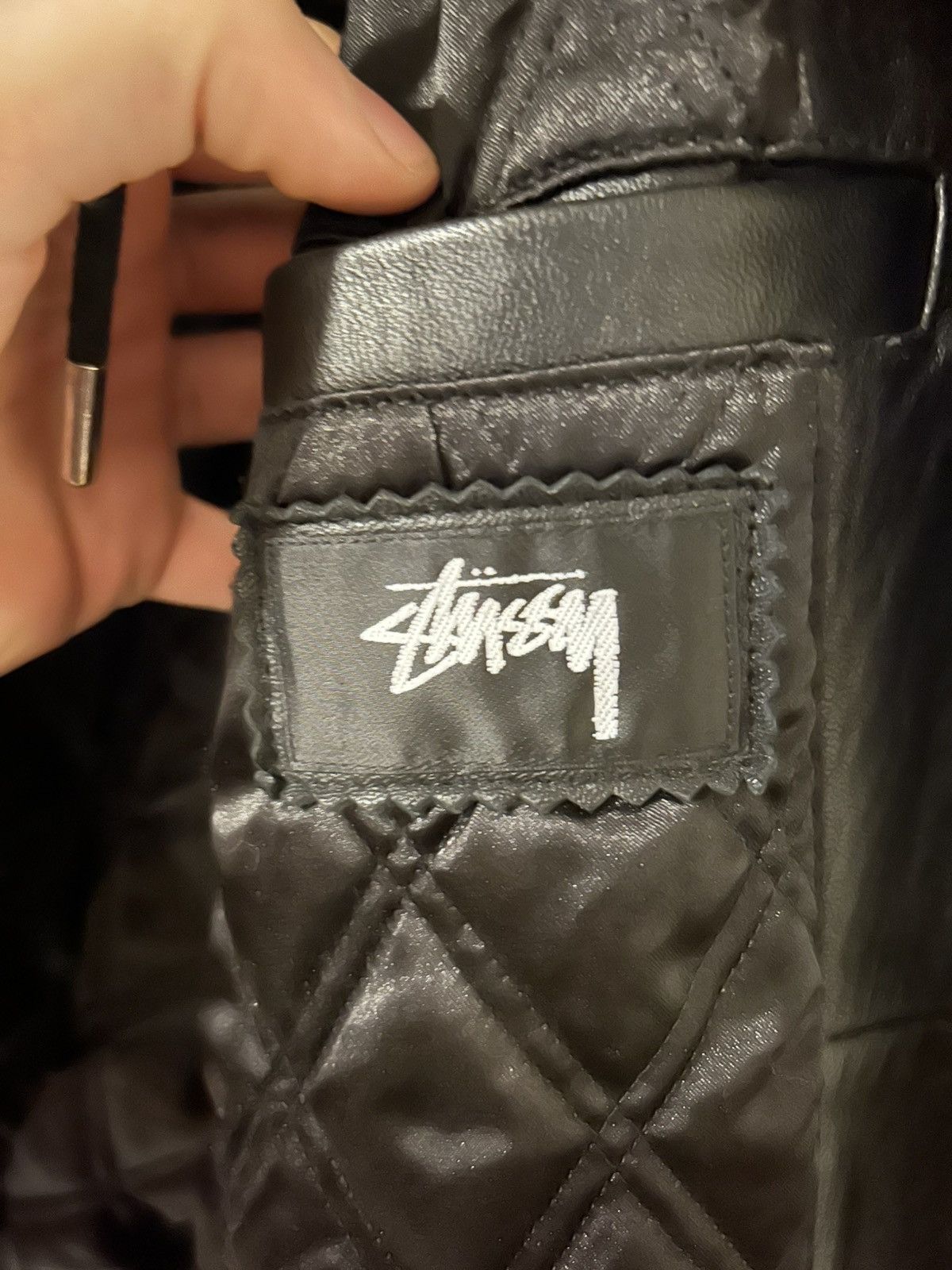 Stussy STEAL!! Stussy Real Lamb Leather/ Bomber Jacket Size US L / EU 52-54 / 3 - 4 Thumbnail