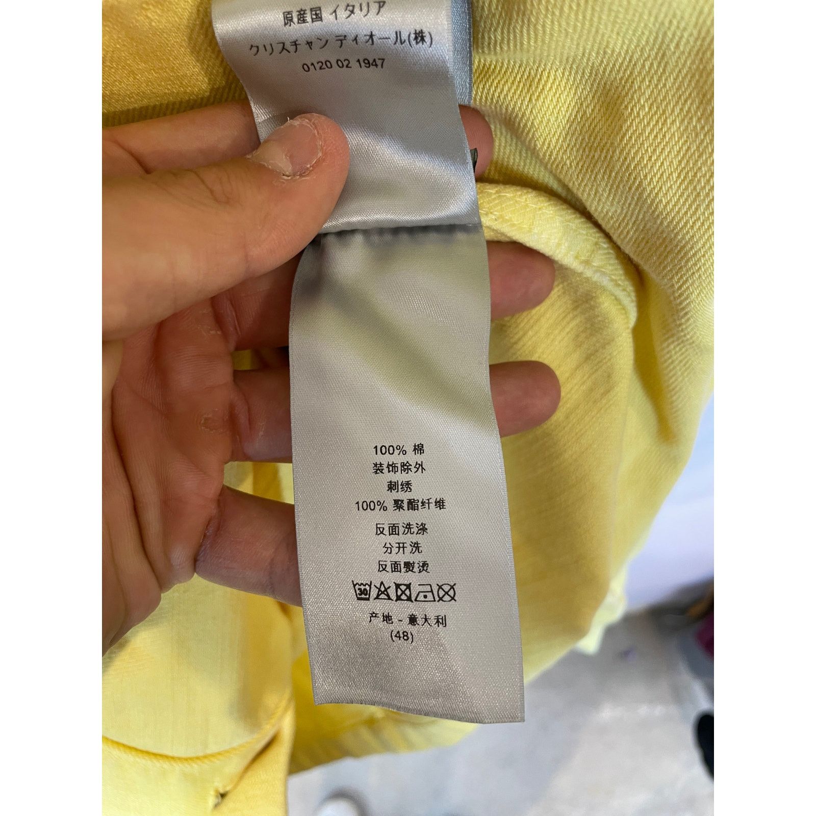 Dior Dior 1947 Yellow Jean Jacket Used 48 (Large) Size L / US 10 / IT 46 - 7 Thumbnail