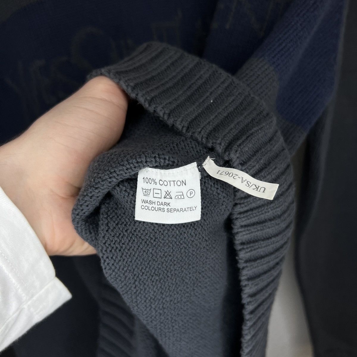 Yves Saint Laurent Yves Saint Laurent Knitwear Sweater Big Logo Spellout YSL Size US L / EU 52-54 / 3 - 6 Thumbnail
