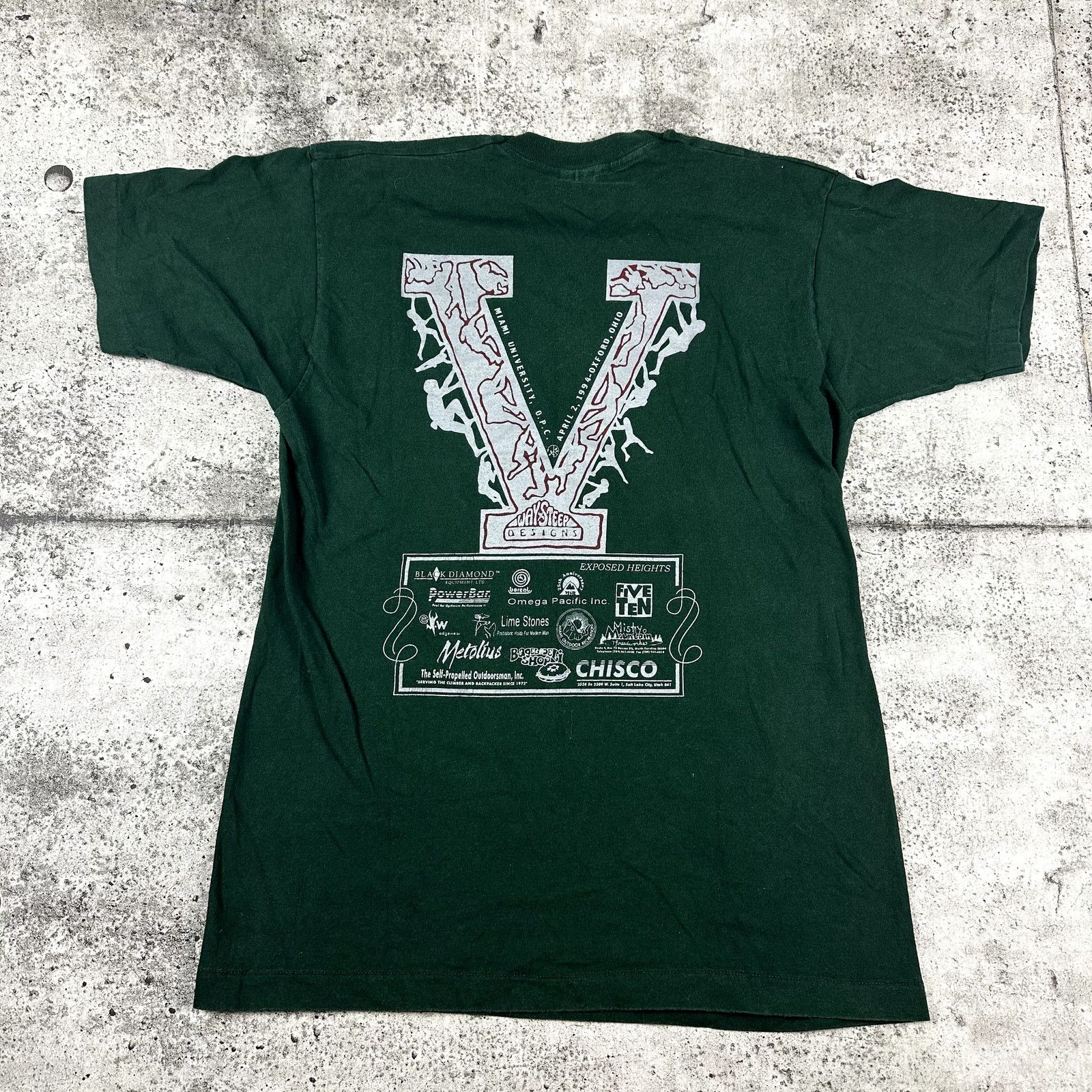 Vintage Rock Climbing Shirt Size Large Climbing Comp