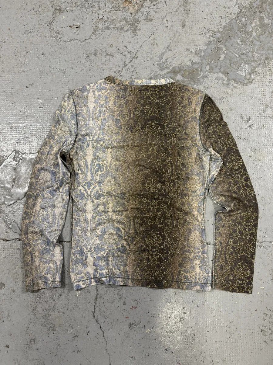 Roberto Cavalli SS2002 Roberto Cavalli Mozaic Gradient Gold Longsleeves Top Size S / US 4 / IT 40 - 2 Thumbnail