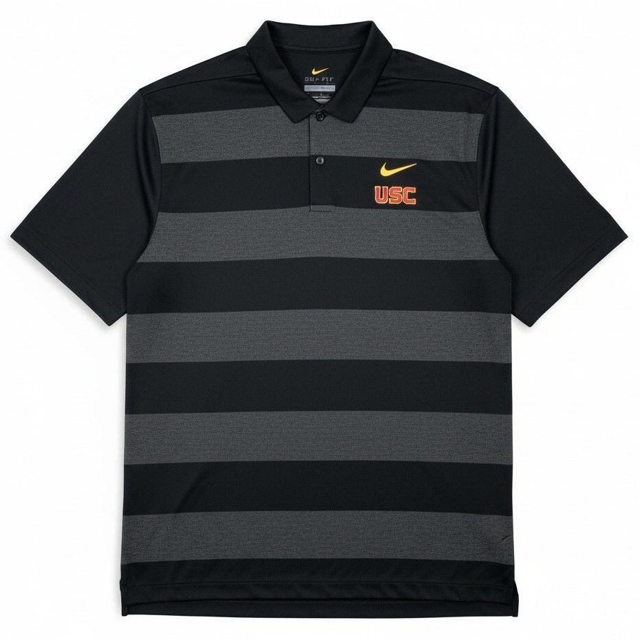 Nike × Supreme XXL Supreme x Nike Stripe Rugby polo Tshirt black