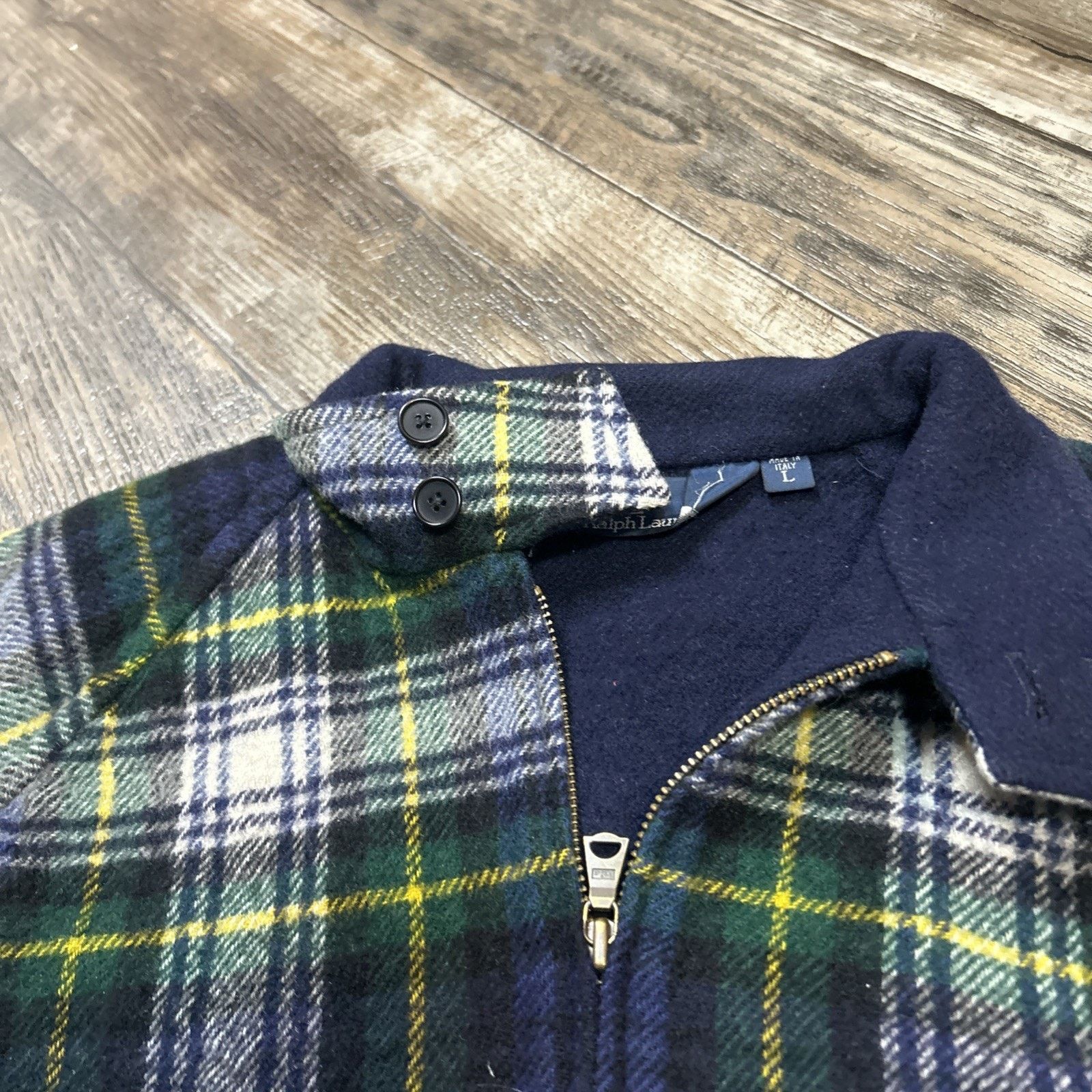 Ralph Lauren Vintage Polo Ralph Lauren Wool & Cashmere Plaid Jacket Size US L / EU 52-54 / 3 - 3 Thumbnail