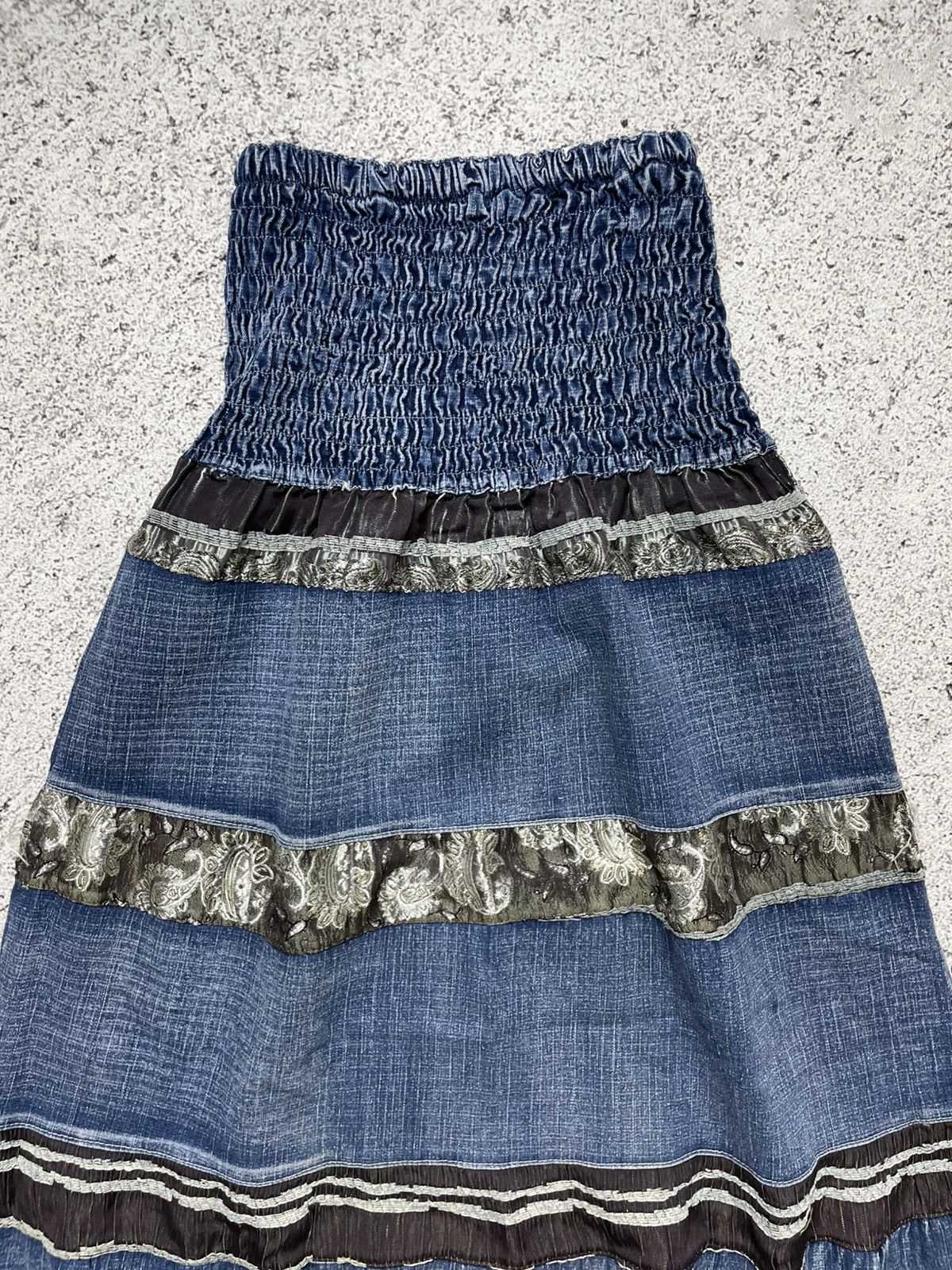If Six Was Nine Vintage Maxi Skirt Hagi Jeans Gothic Skirt Y2K Size 32" / US 10 / IT 46 - 2 Thumbnail