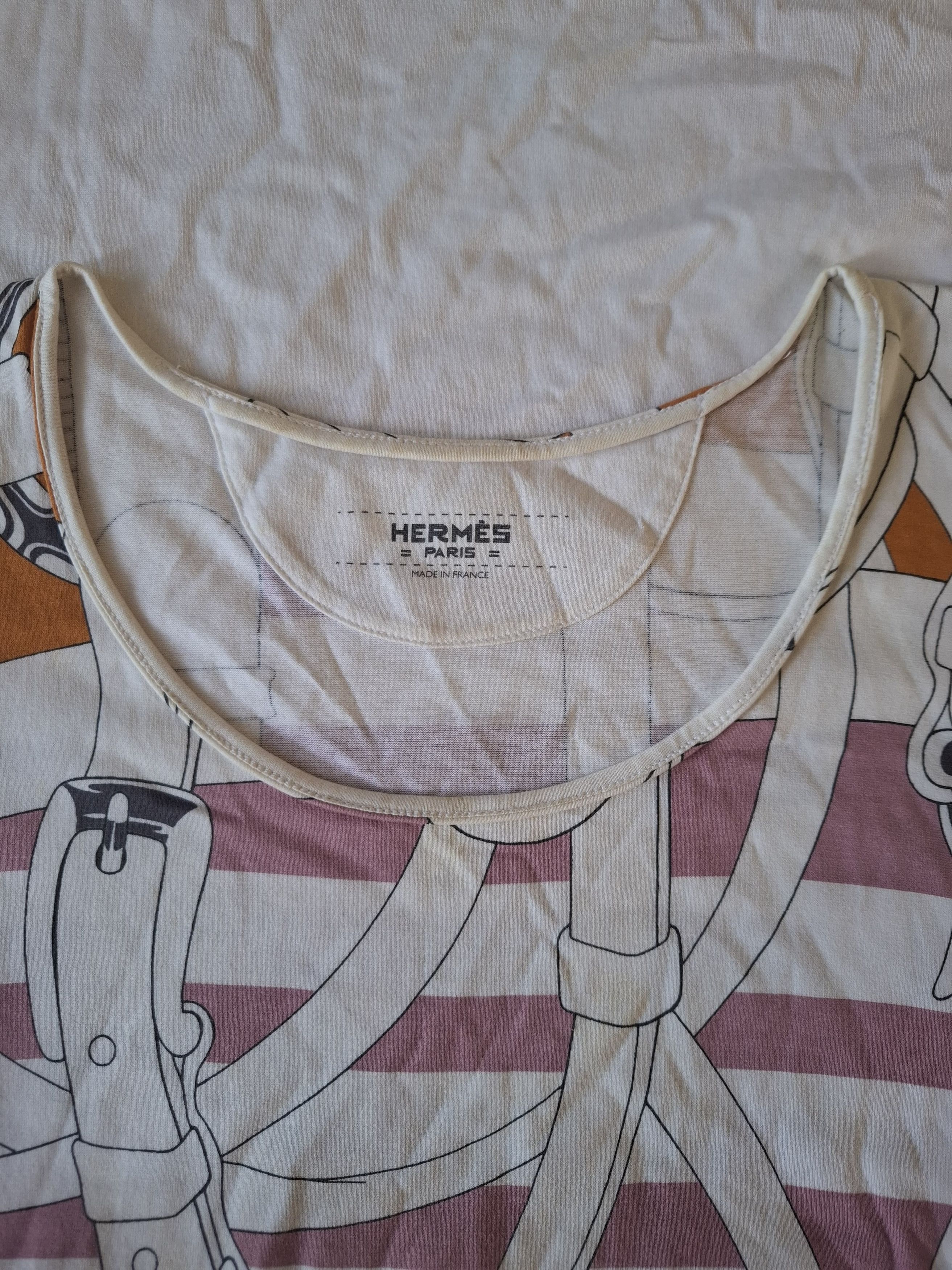 Hermes Vintage Hermes Paris Baroque tee shirt Size US M / EU 48-50 / 2 - 2 Thumbnail